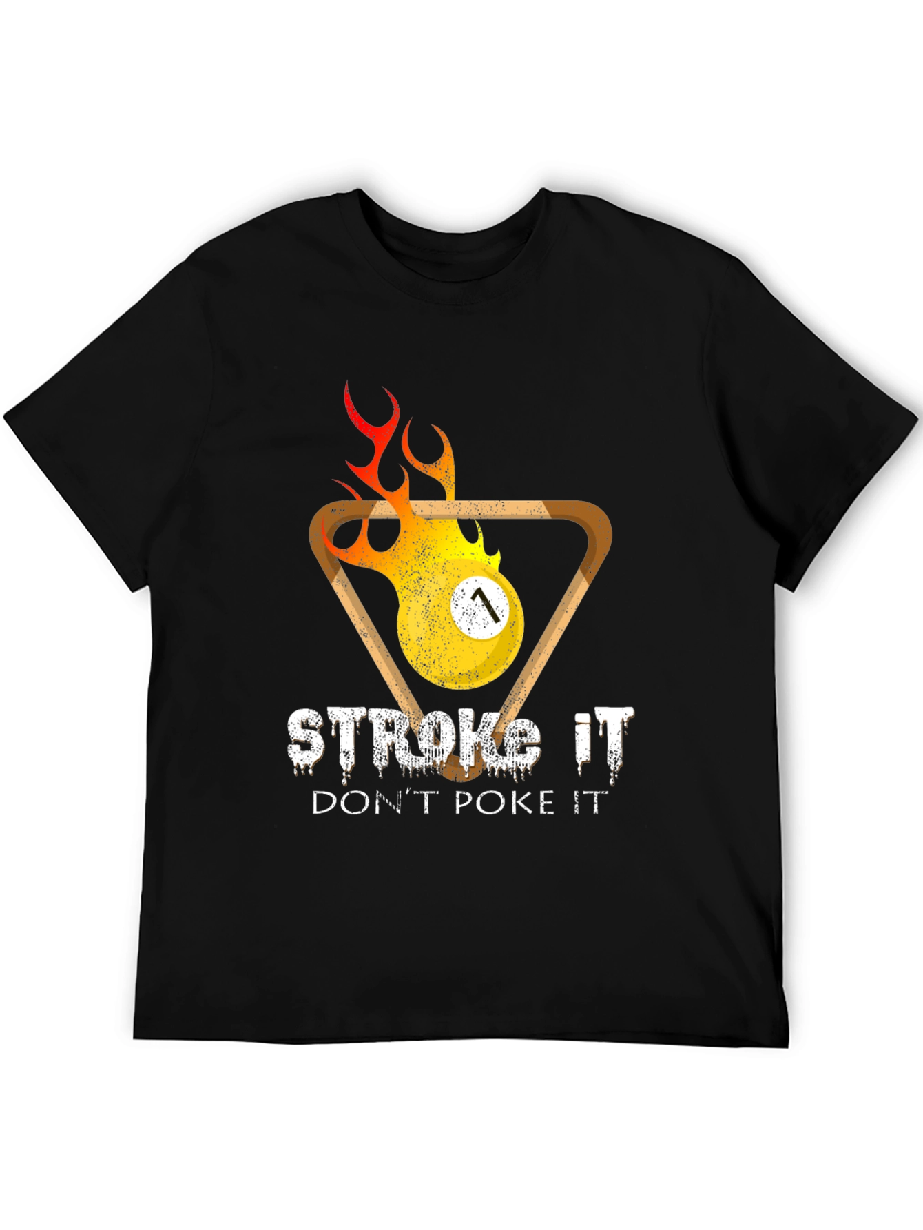 Stroke It Pool T-Shirt - Funny Billiards Graphic Tee