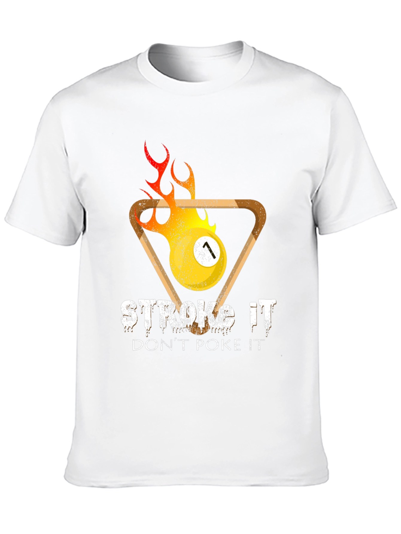 Stroke It Pool T-Shirt - Funny Billiards Graphic Tee