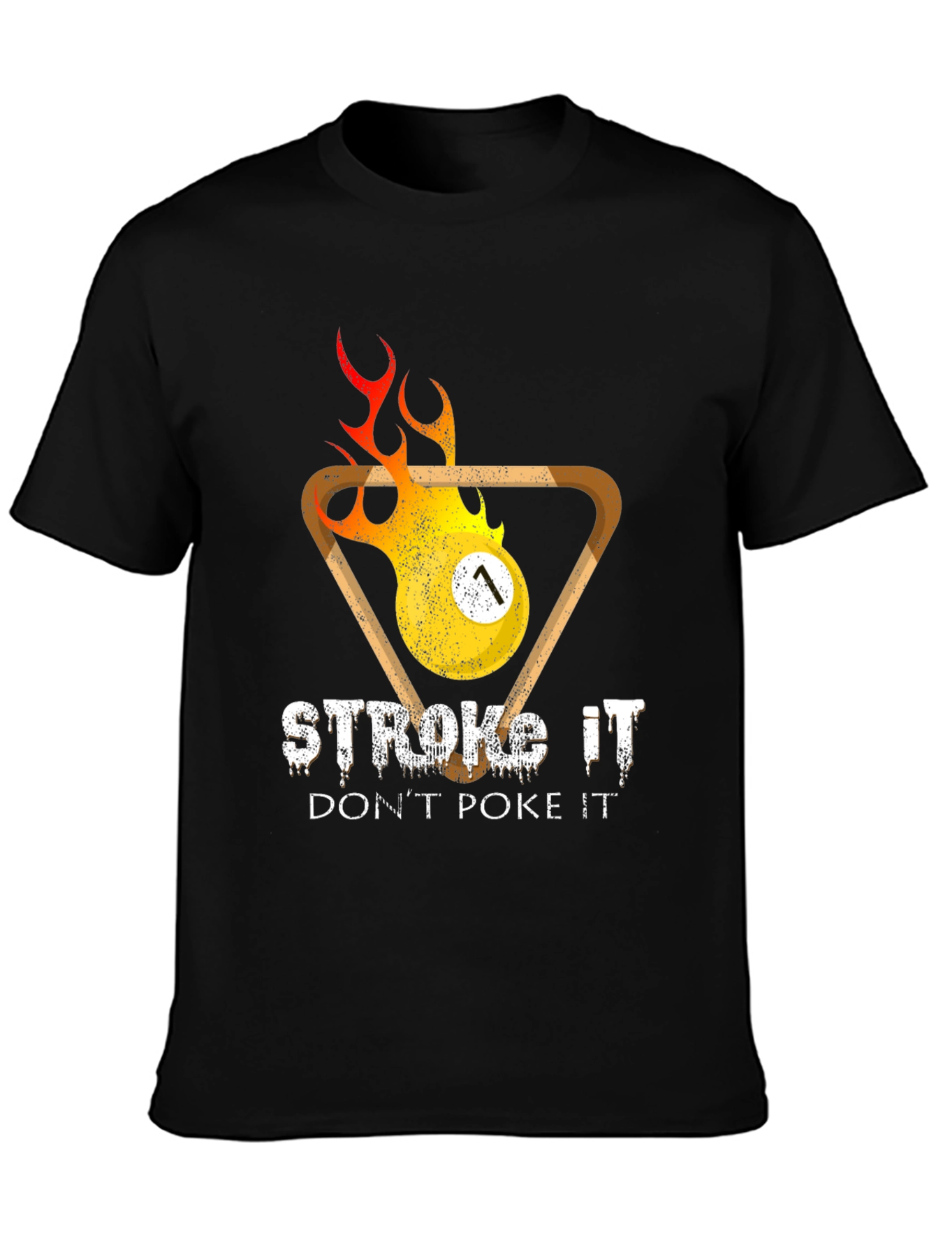 Stroke It Pool T-Shirt - Funny Billiards Graphic Tee