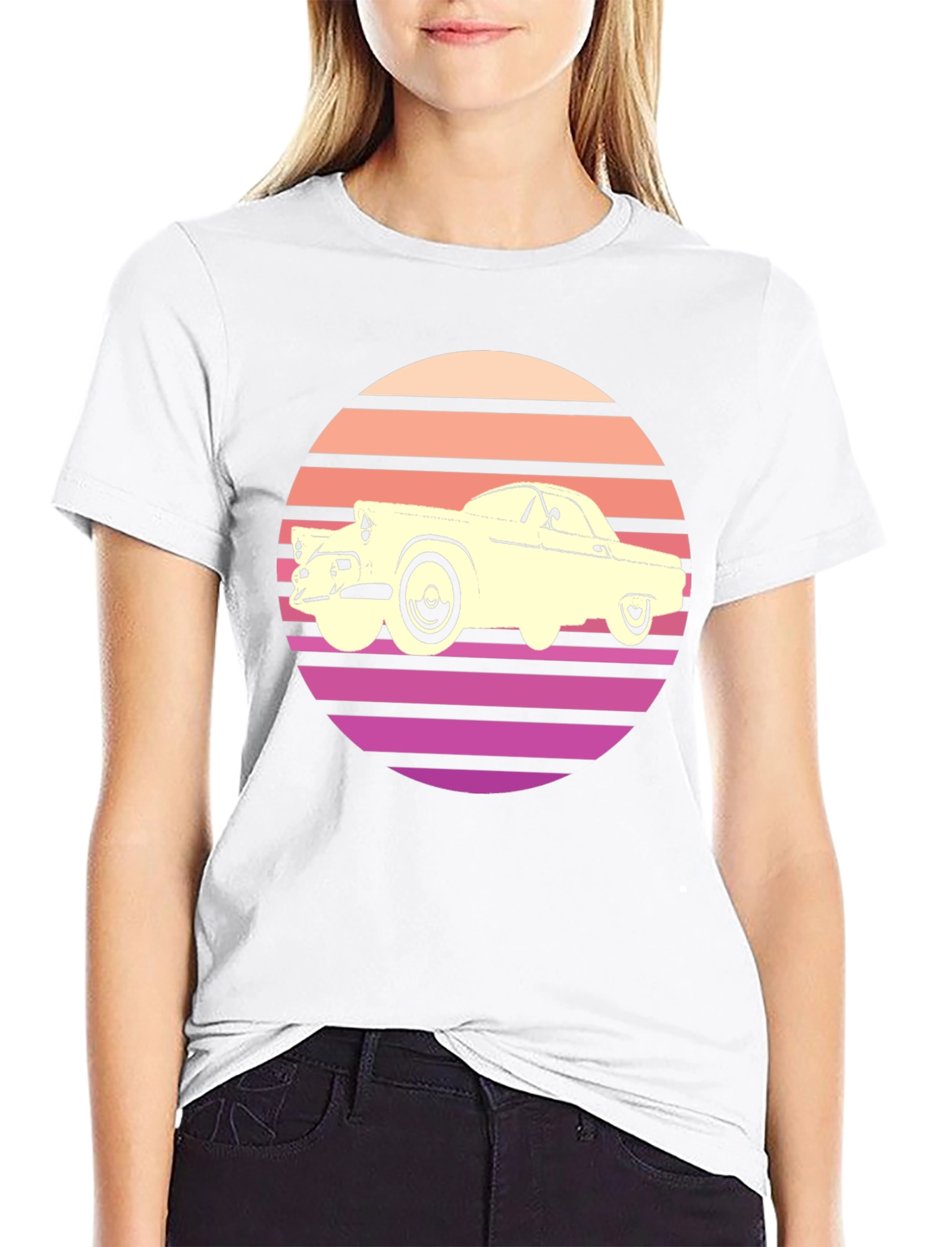 Retro Car Graphic T-Shirt