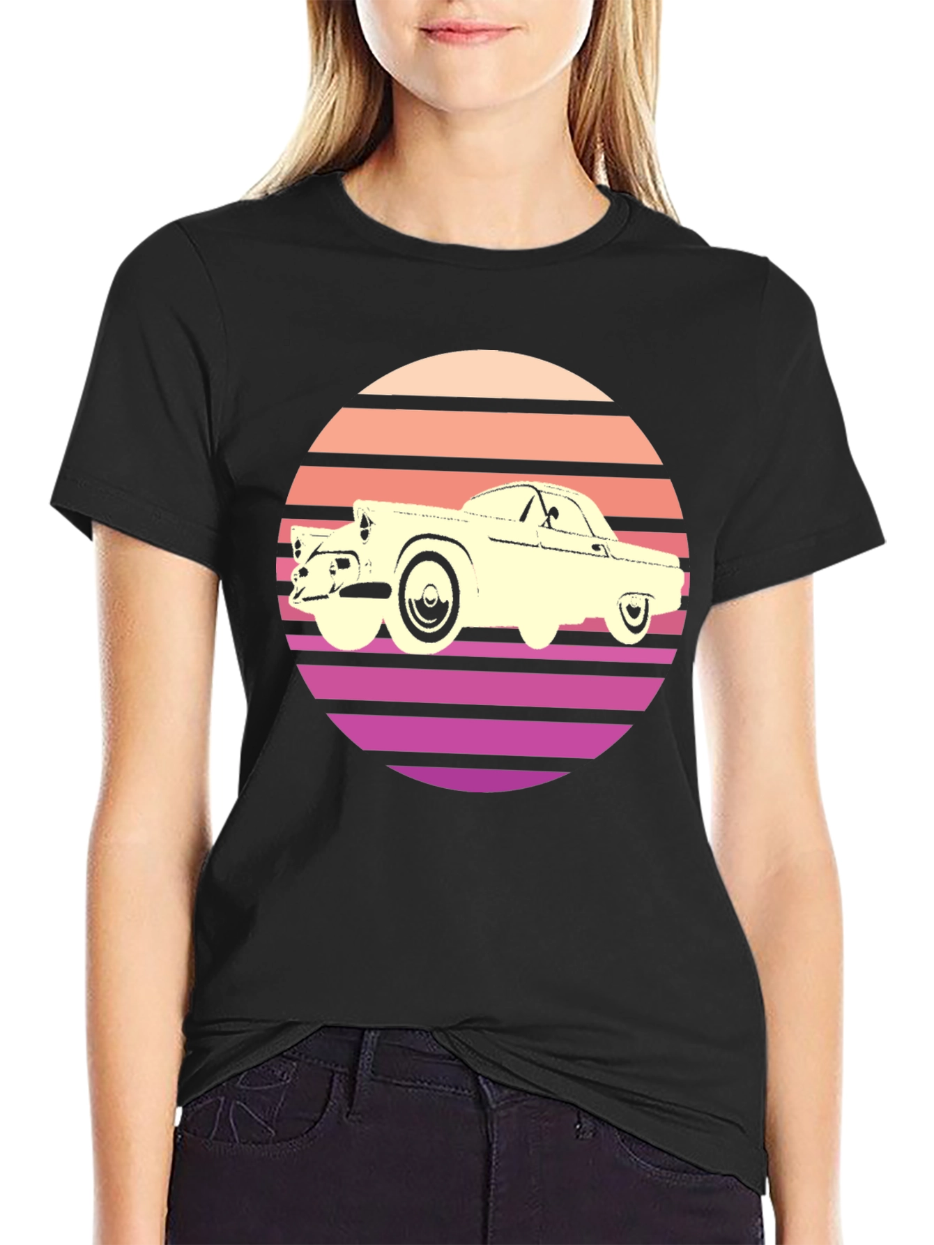 Retro Car Graphic T-Shirt
