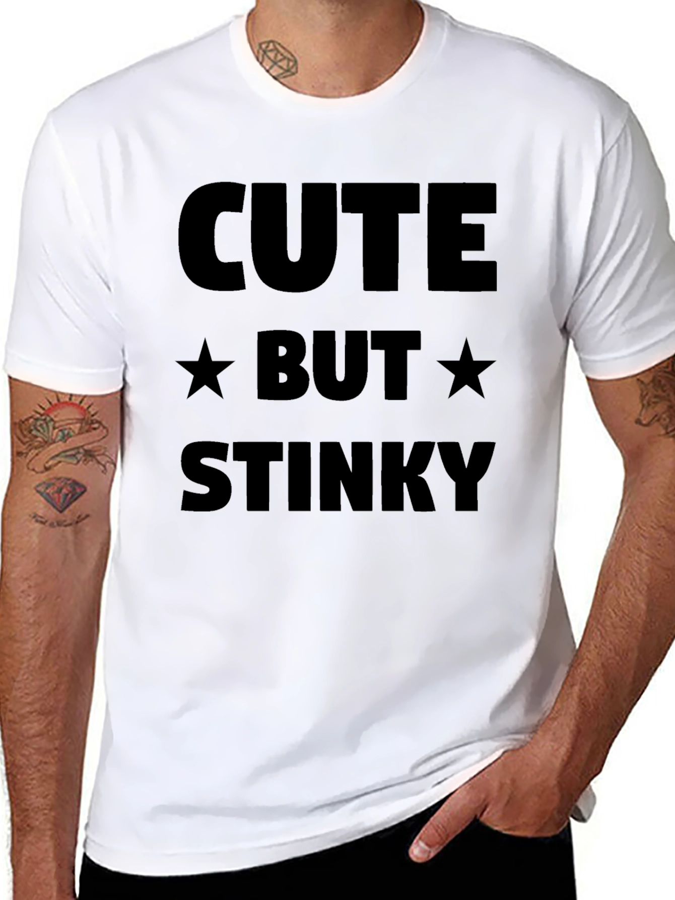 Cute But Stinky Graphic Tee - Funny T-Shirt