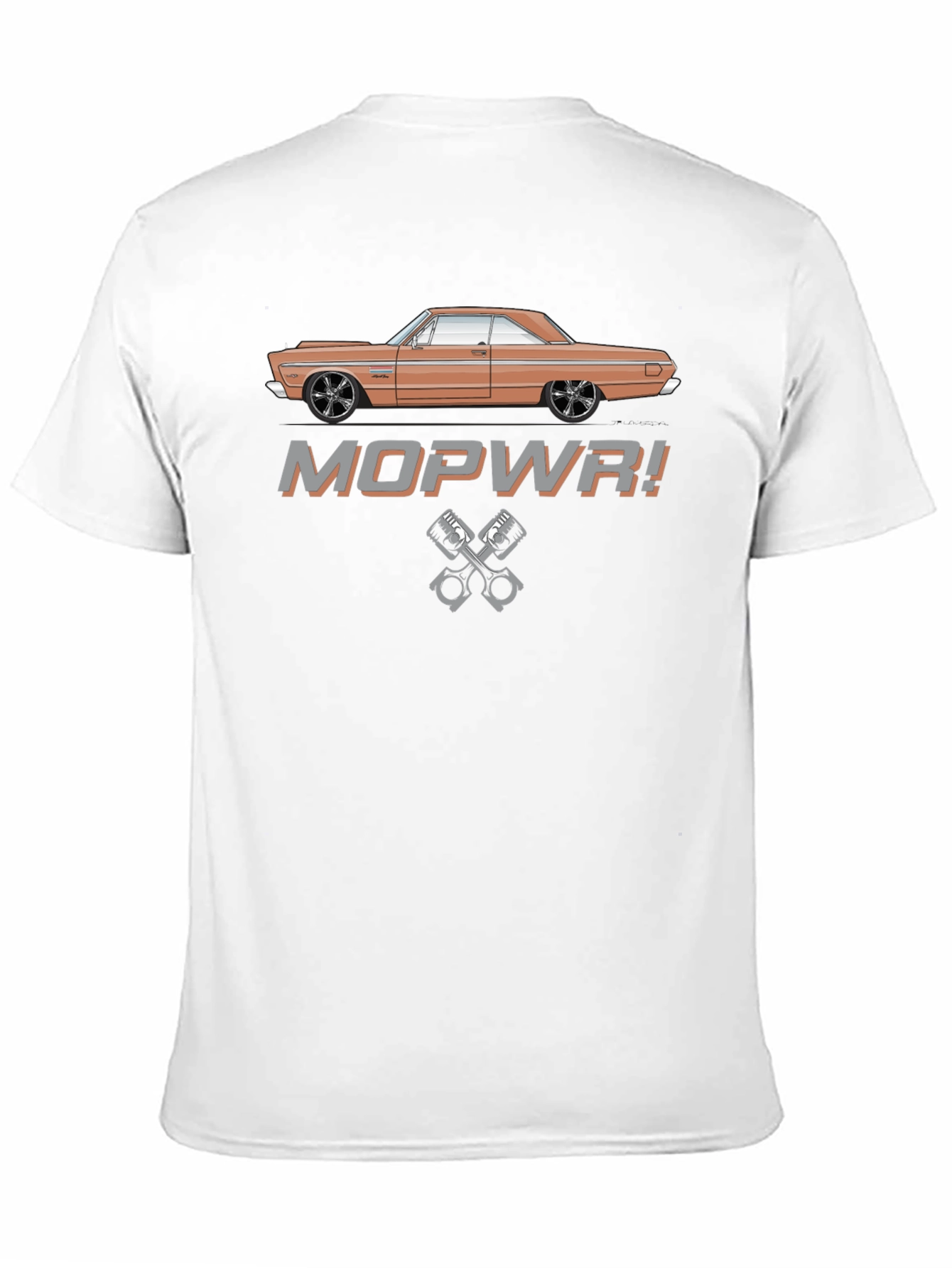 MOPWR! Muscle Car Graphic T-Shirt