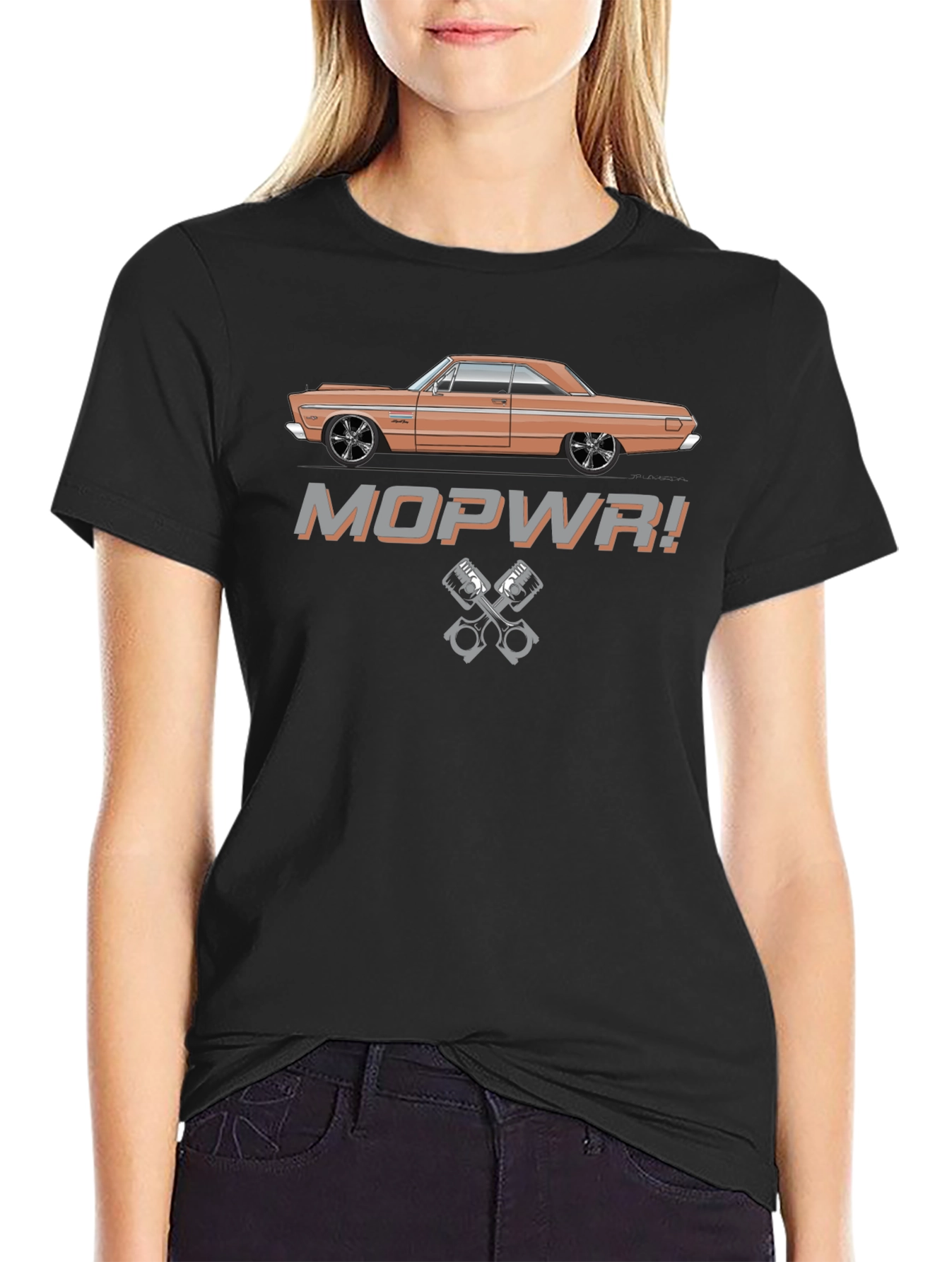 MOPWR! Muscle Car Graphic T-Shirt