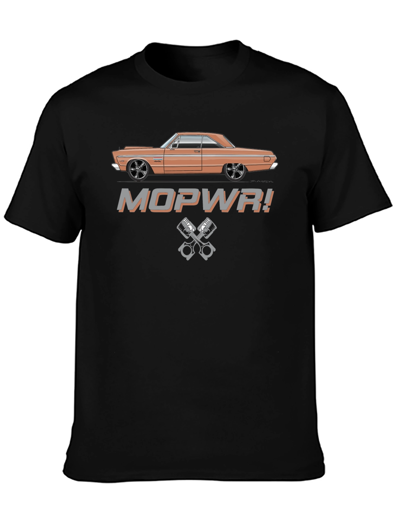 MOPWR! Muscle Car Graphic T-Shirt