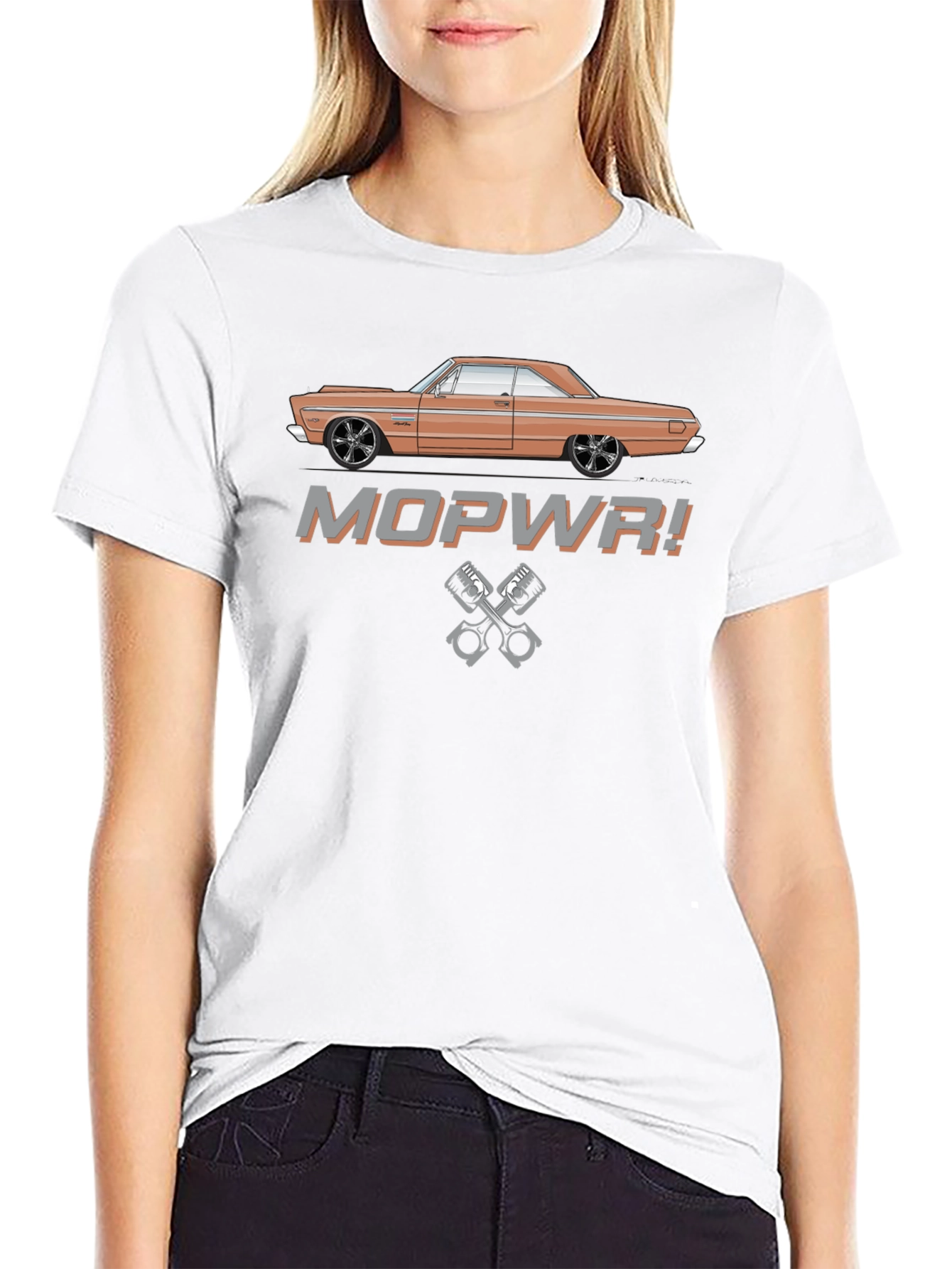 MOPWR! Muscle Car Graphic T-Shirt