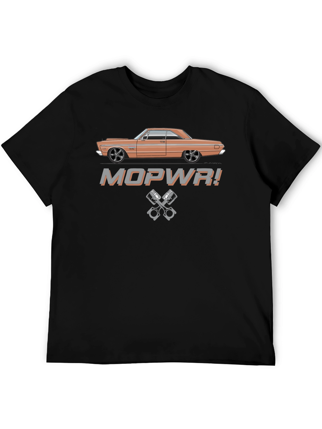 MOPWR! Muscle Car Graphic T-Shirt