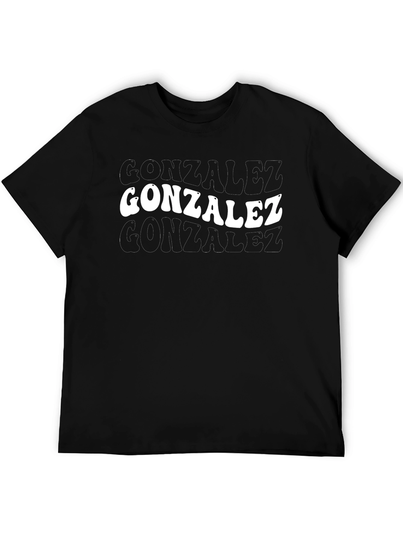 Gonzalez Retro Style Black T-Shirt