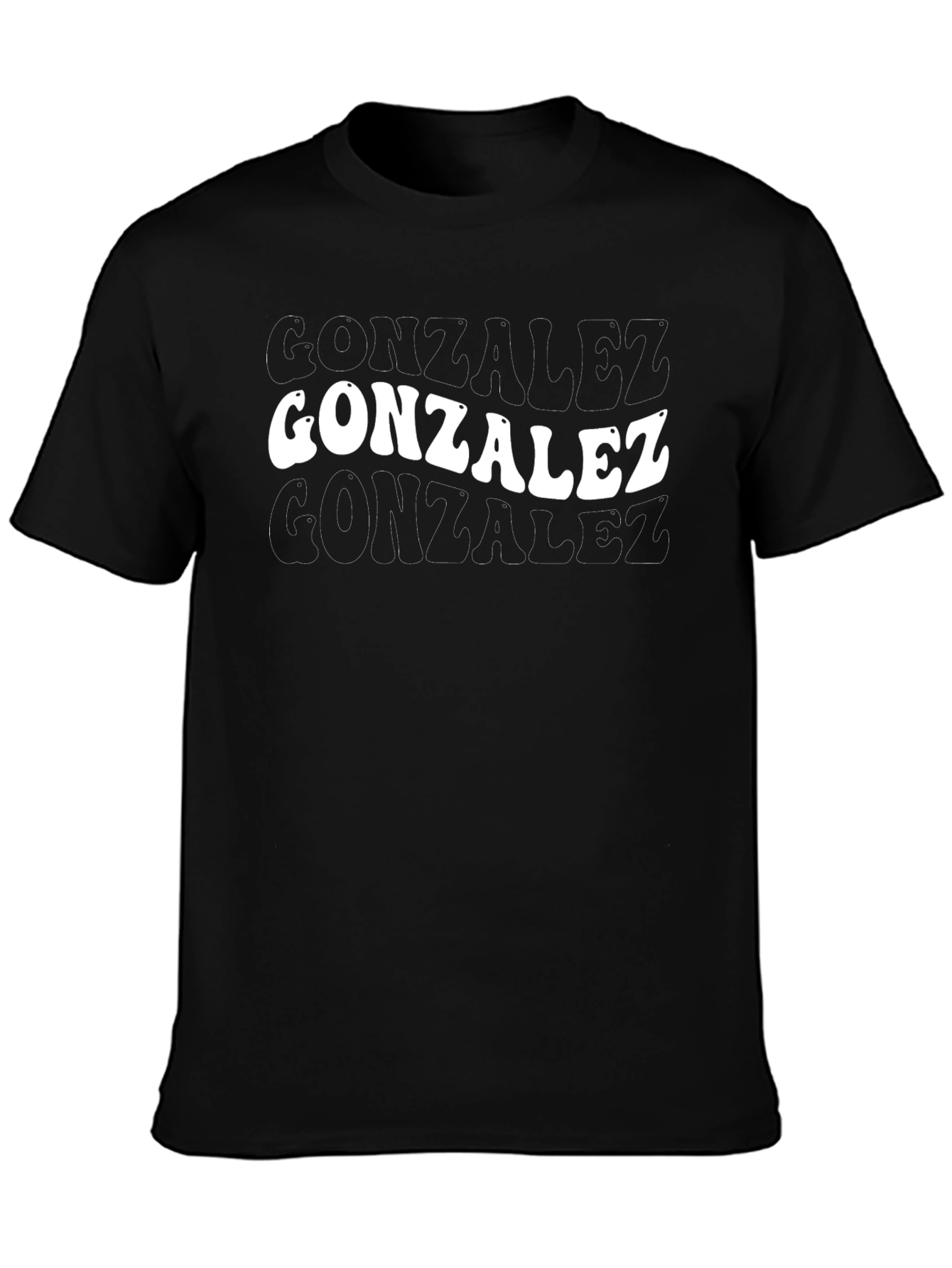 Gonzalez Retro Style Black T-Shirt