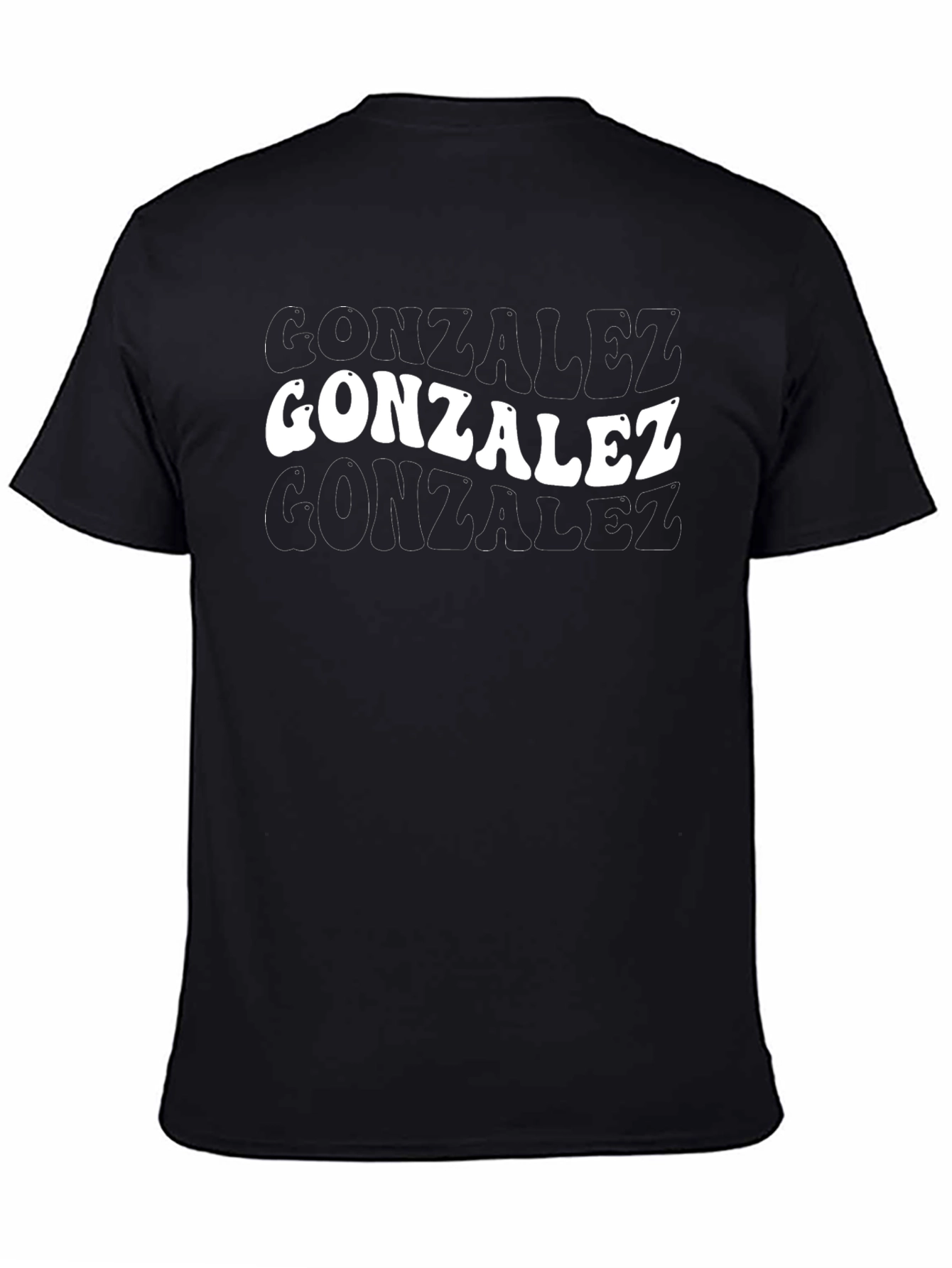 Gonzalez Retro Style Black T-Shirt