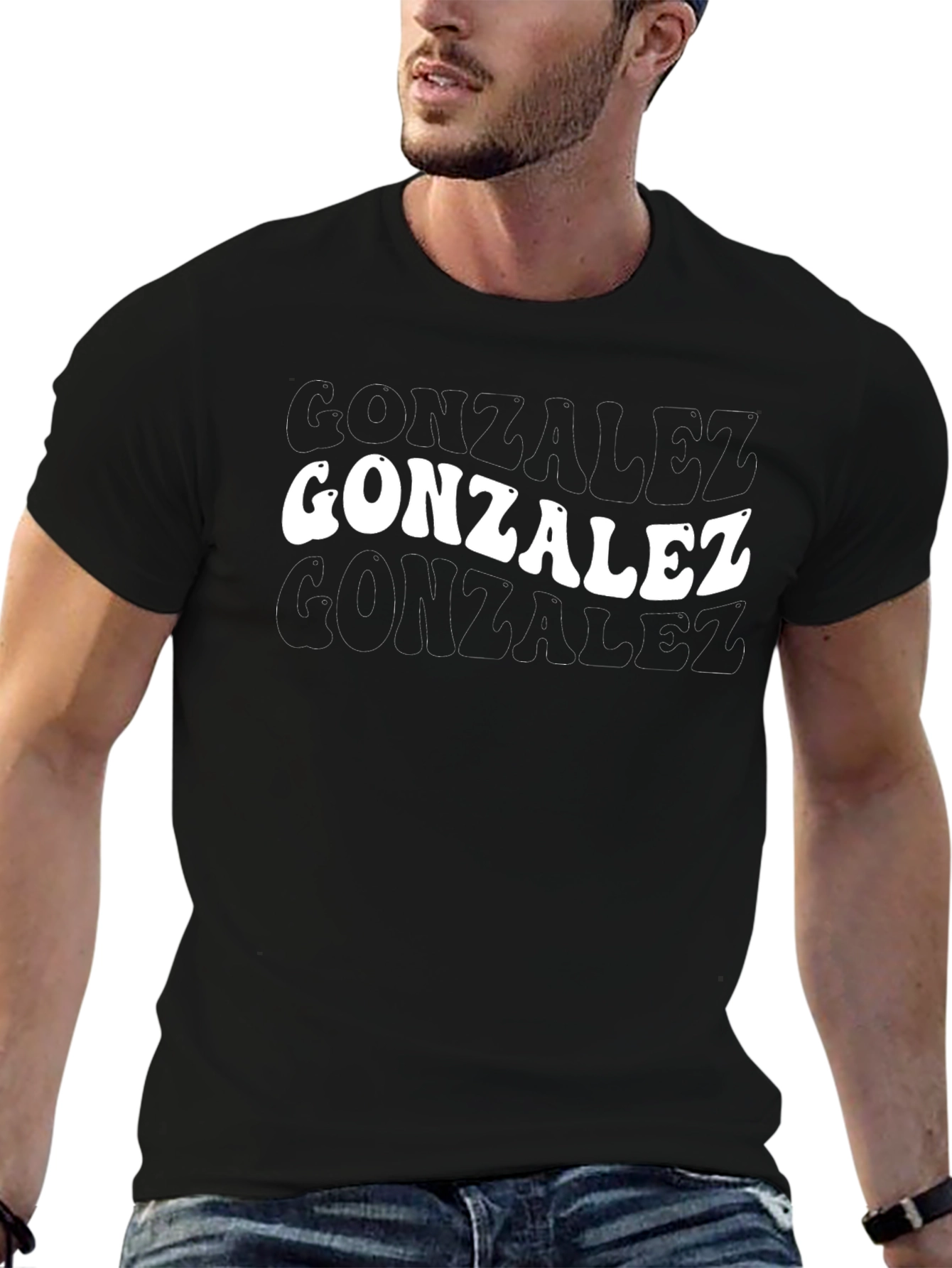 Gonzalez Retro Style Black T-Shirt