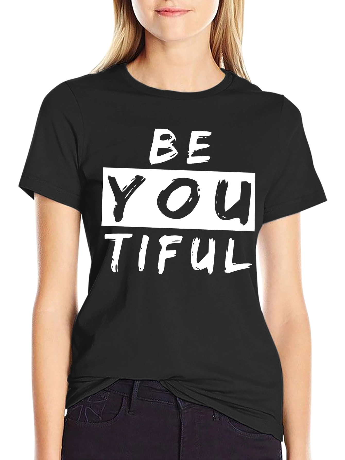 BeYOUtiful Black Graphic Tee