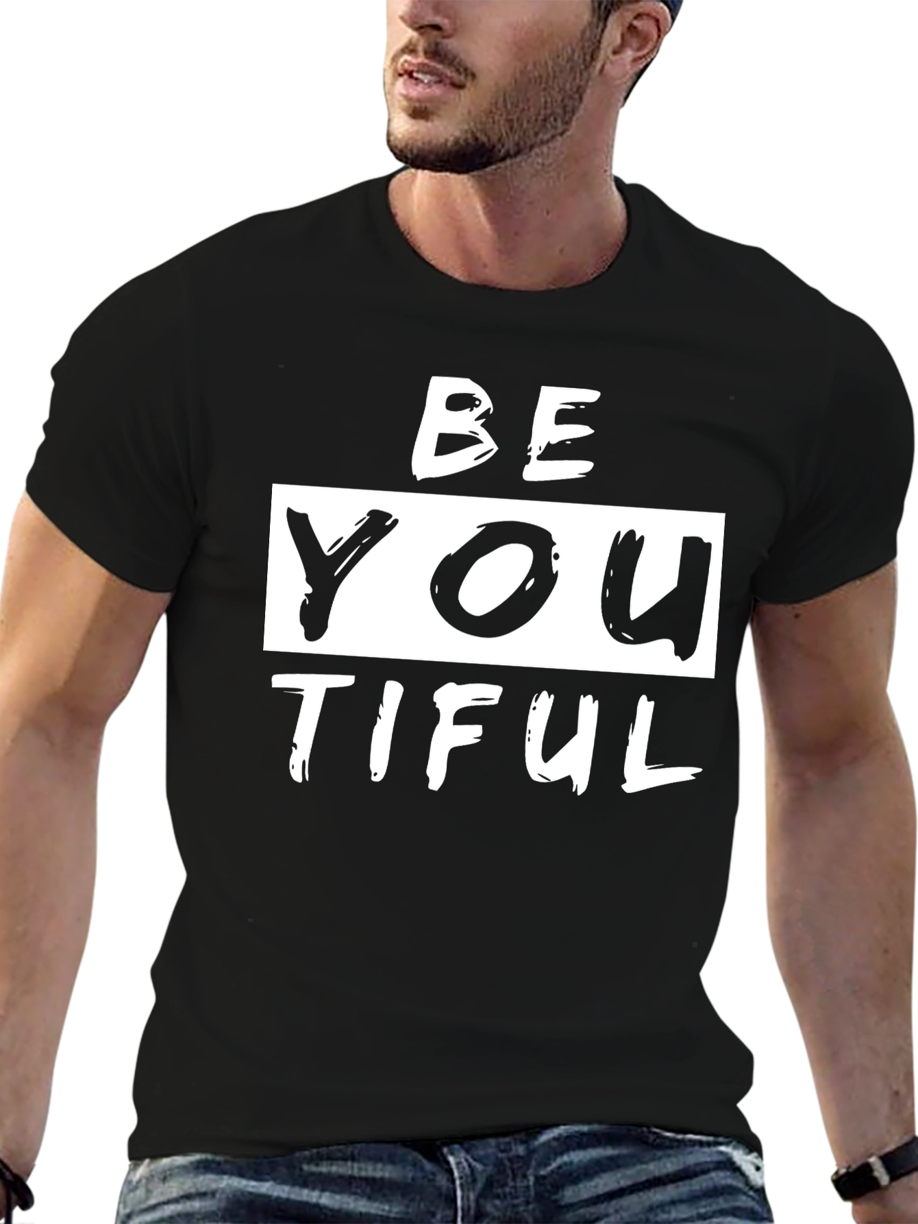 BeYOUtiful Black Graphic Tee