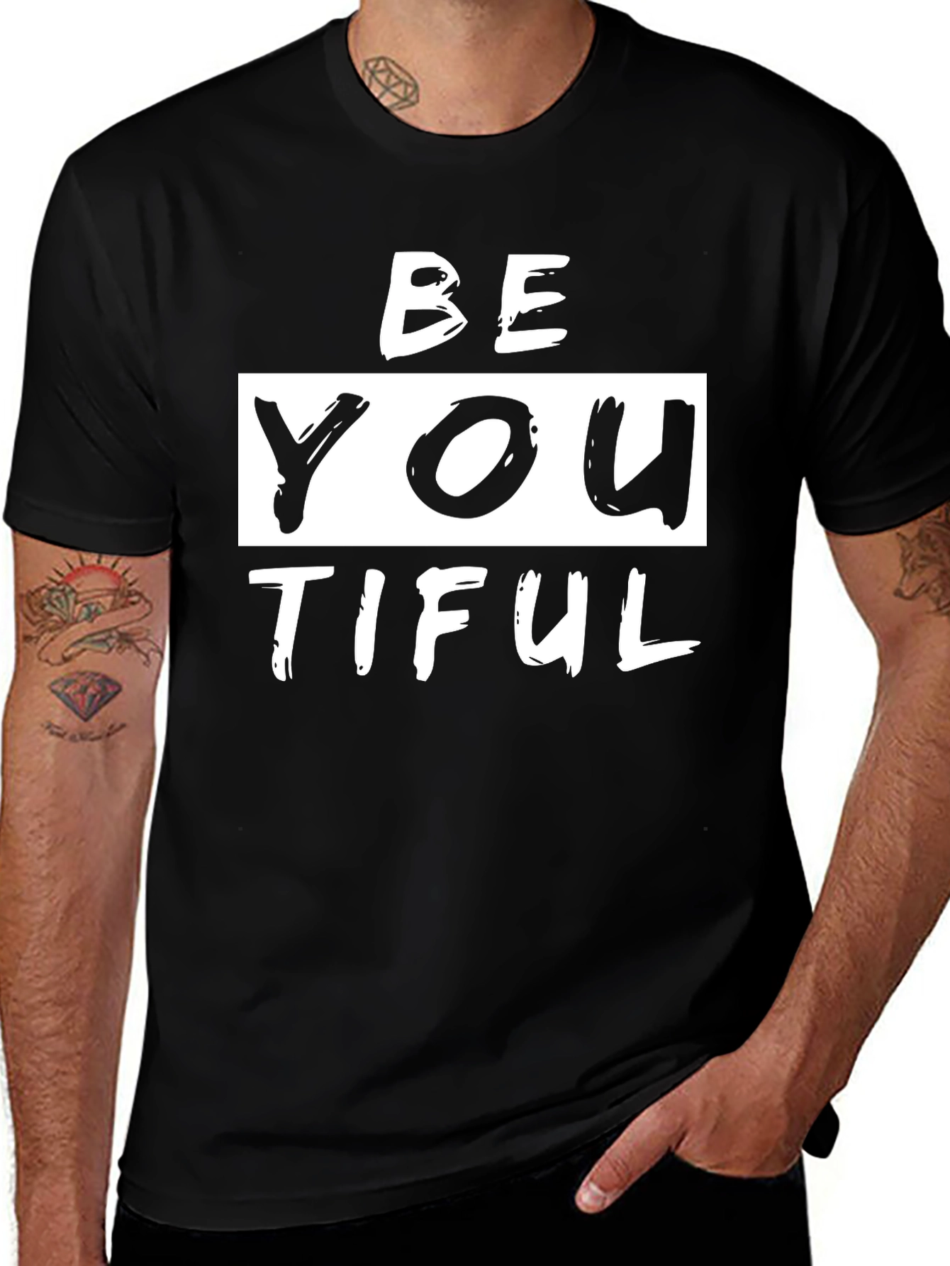 BeYOUtiful Black Graphic Tee