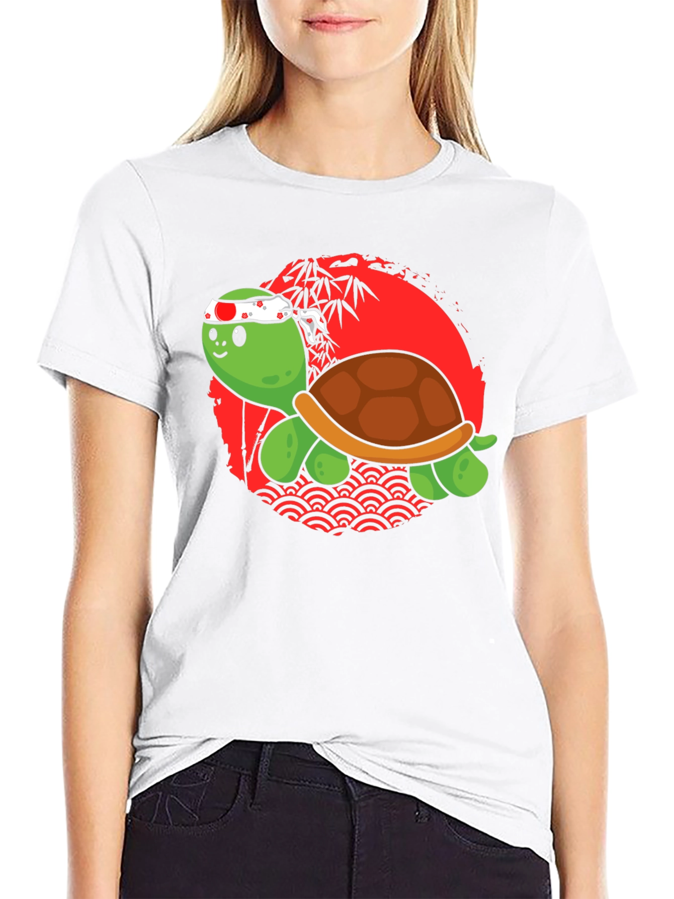 Samurai Turtle Graphic Tee - Cool Japanese Style T-Shirt