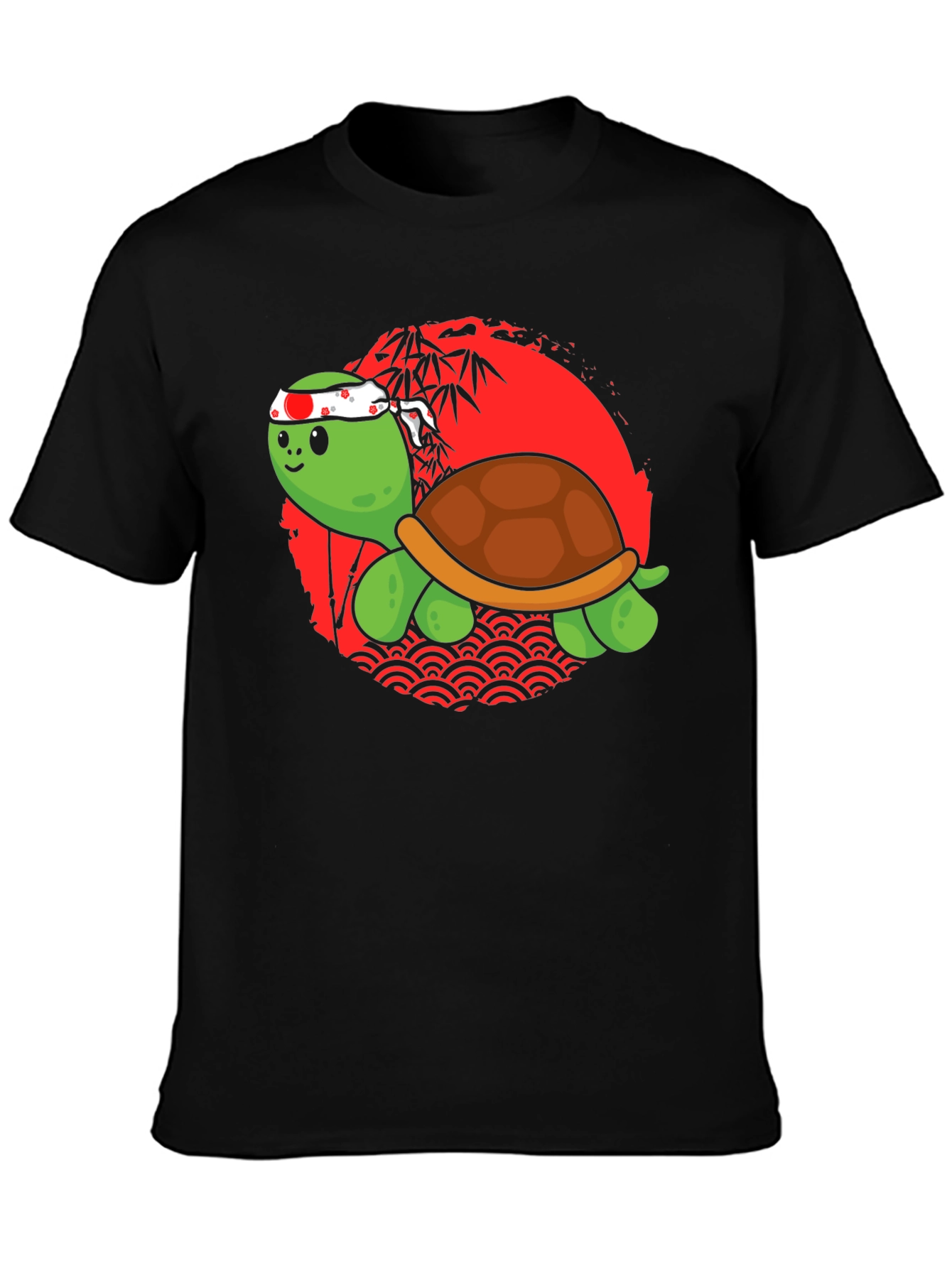 Samurai Turtle Graphic Tee - Cool Japanese Style T-Shirt