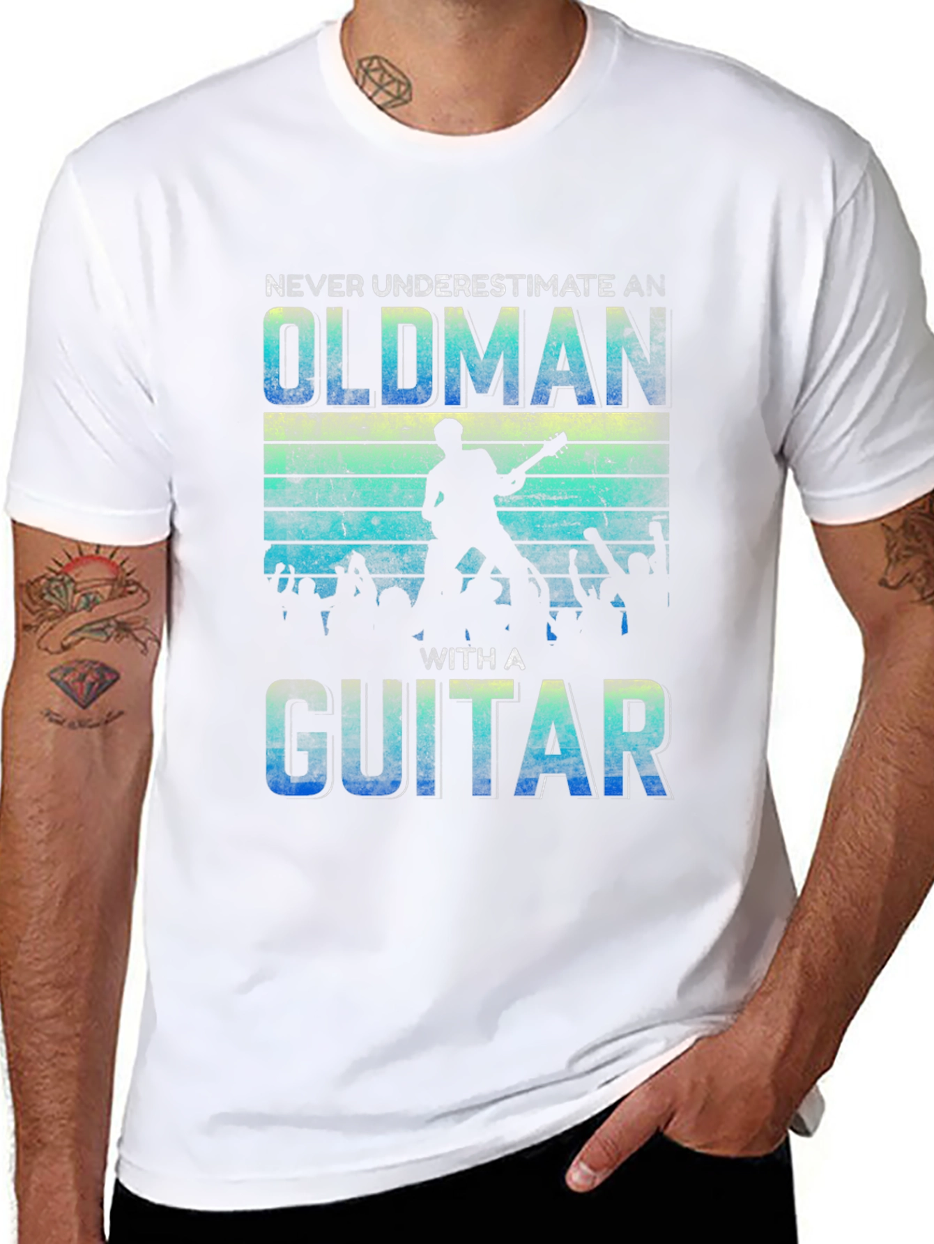 Never Underestimate an Old Man T-Shirt