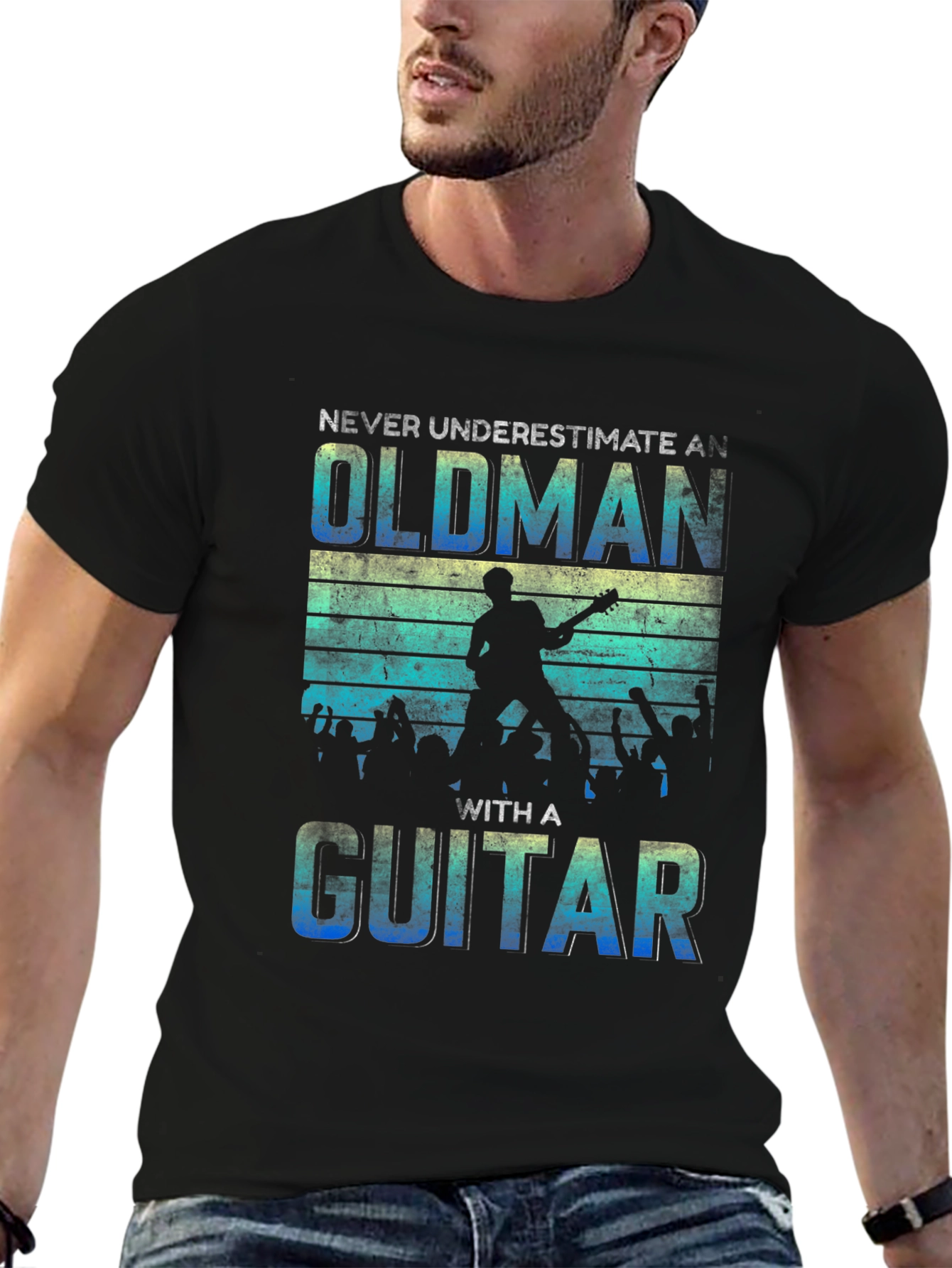 Never Underestimate an Old Man T-Shirt