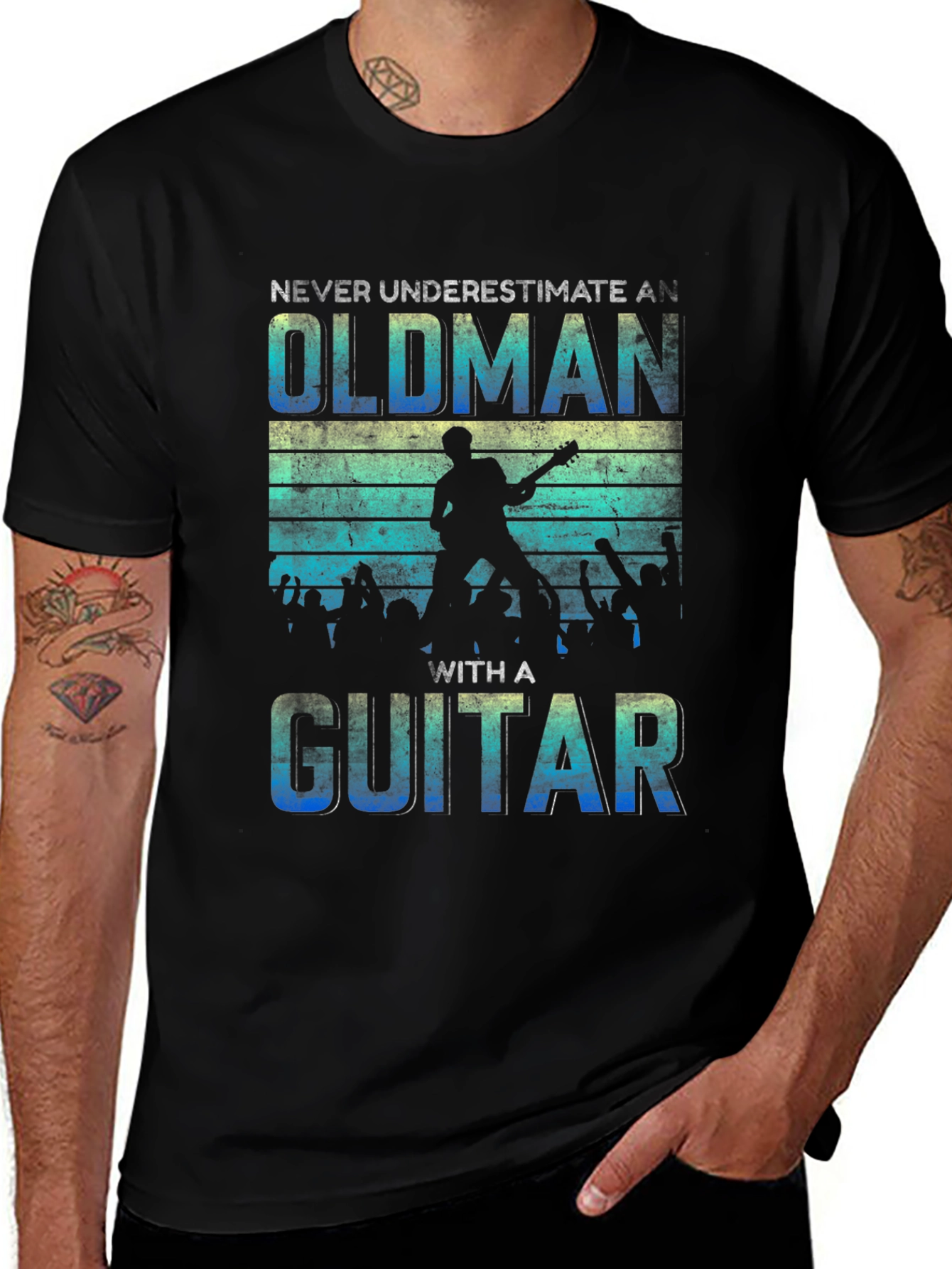 Never Underestimate an Old Man T-Shirt