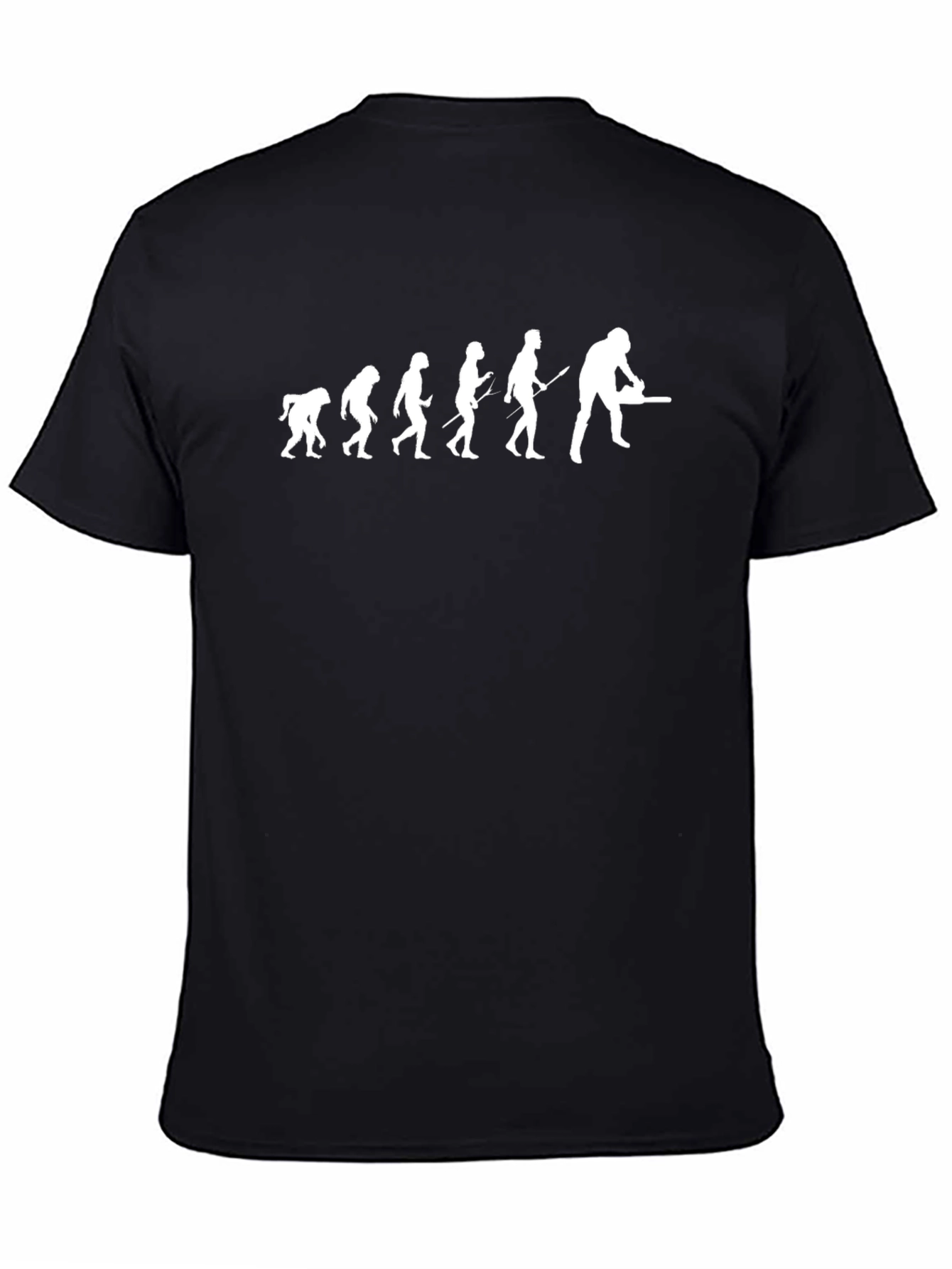 Evolution of Lumberjack Funny Black T-Shirt