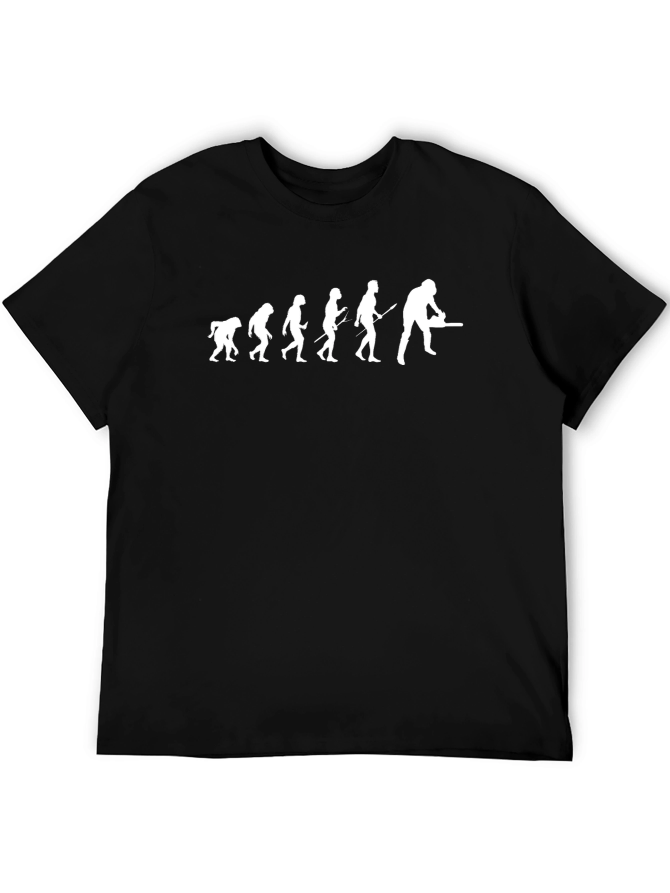 Evolution of Lumberjack Funny Black T-Shirt