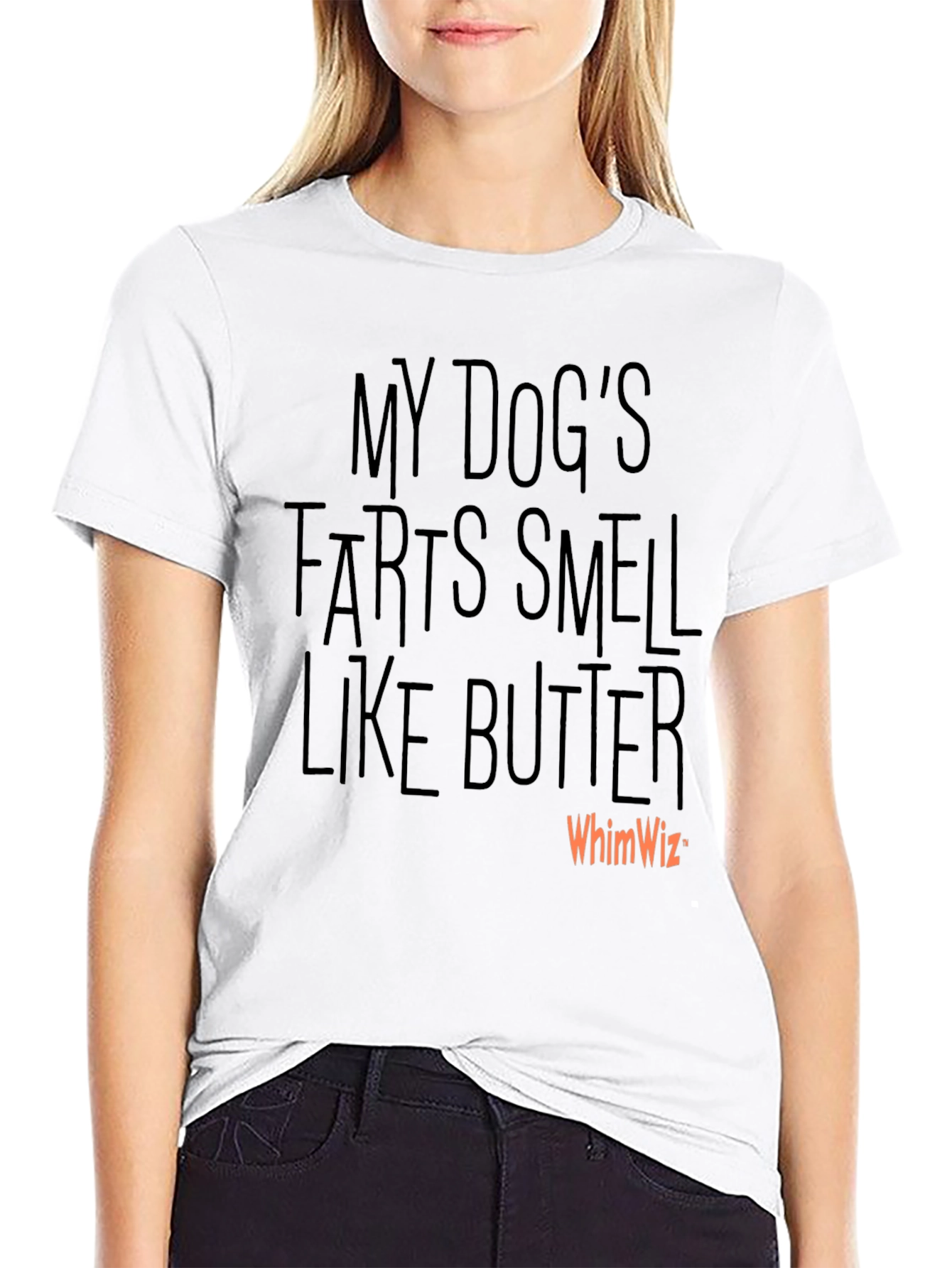 Funny Dog Fart Butter Scent Graphic T-Shirt
