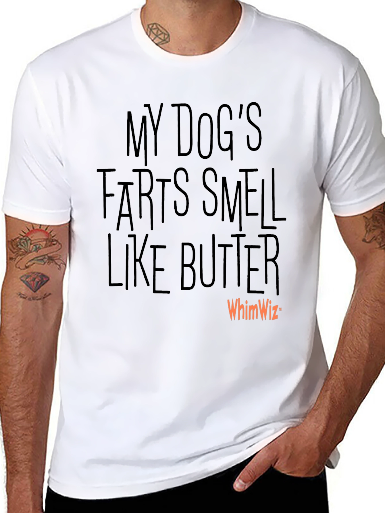 Funny Dog Fart Butter Scent Graphic T-Shirt