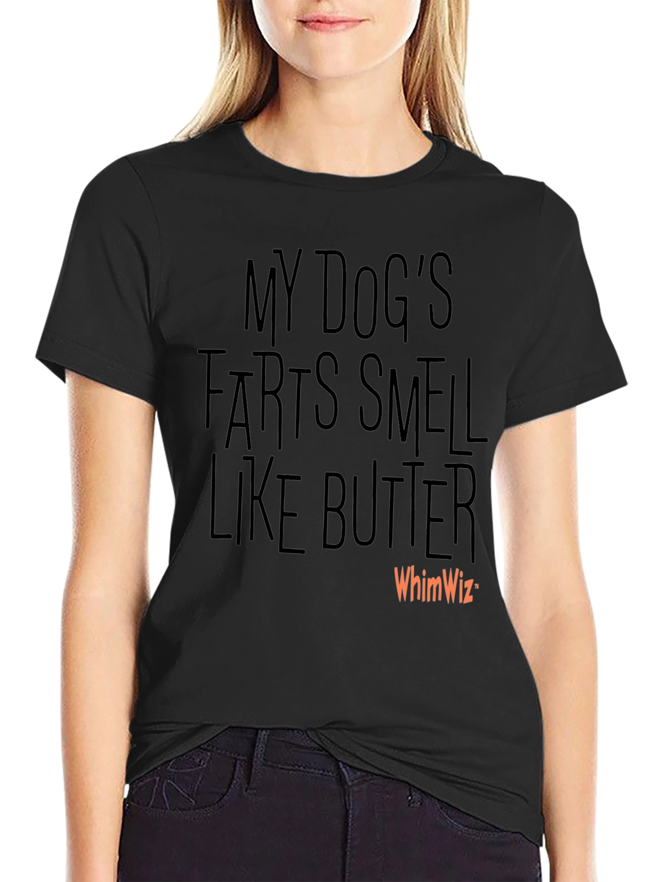Funny Dog Fart Butter Scent Graphic T-Shirt