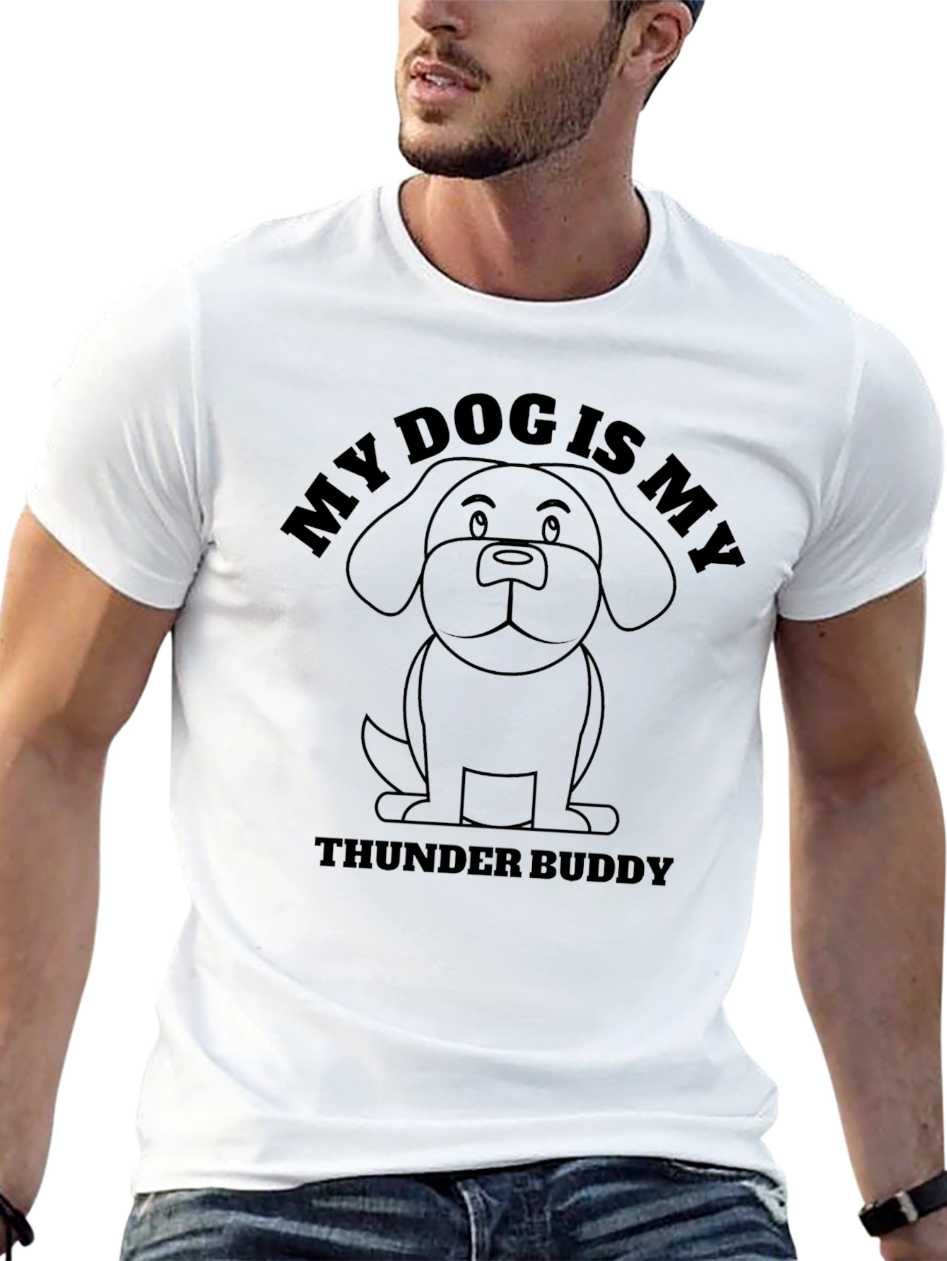 My Dog is My Thunder Buddy Funny T-Shirt