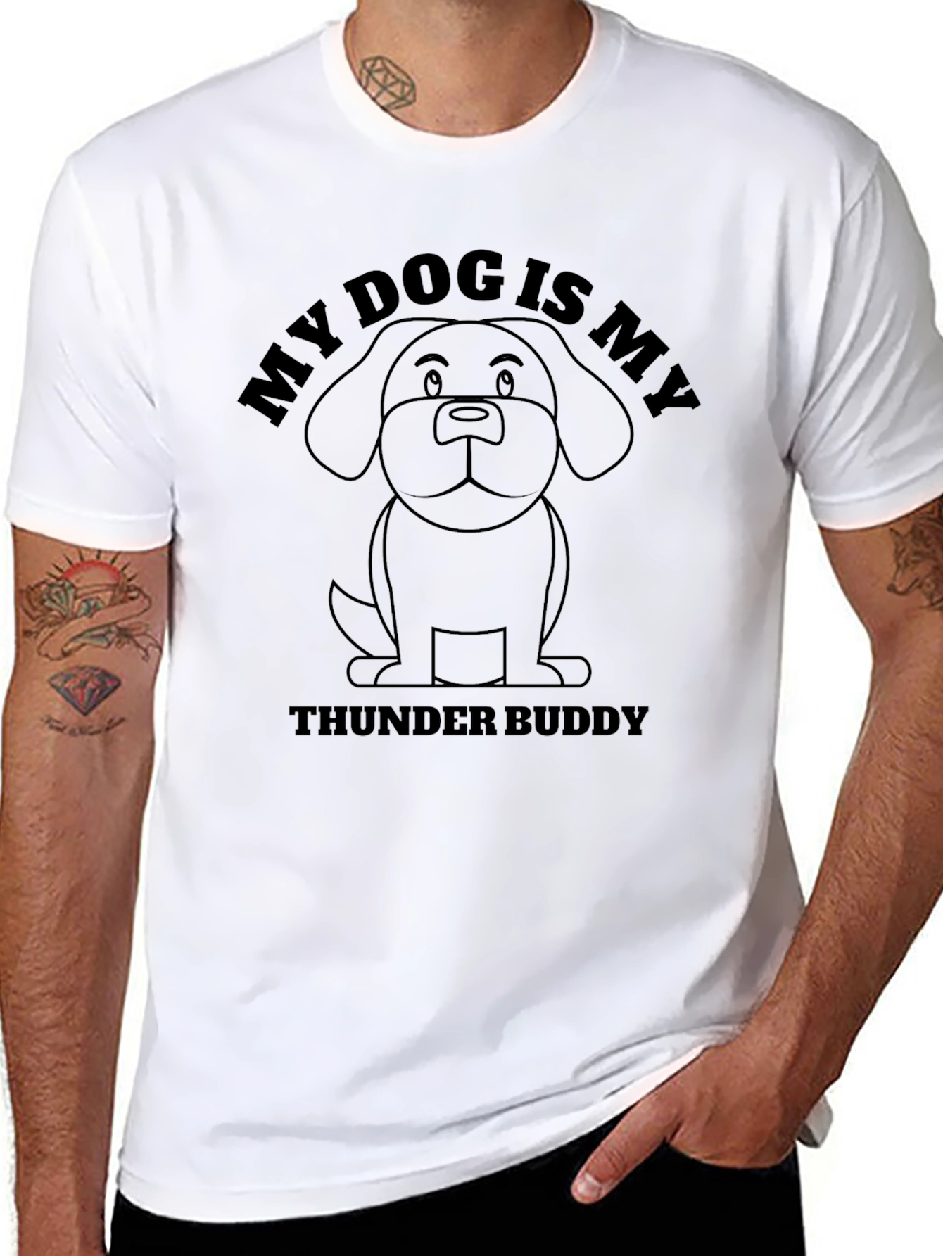 My Dog is My Thunder Buddy Funny T-Shirt