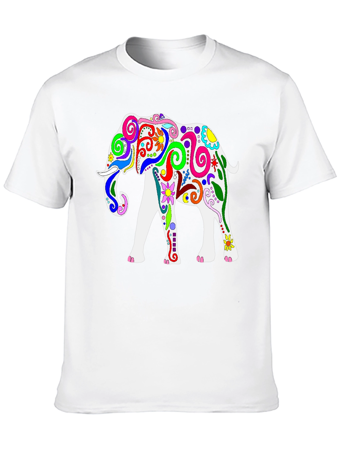 Colorful Elephant Graphic Tee