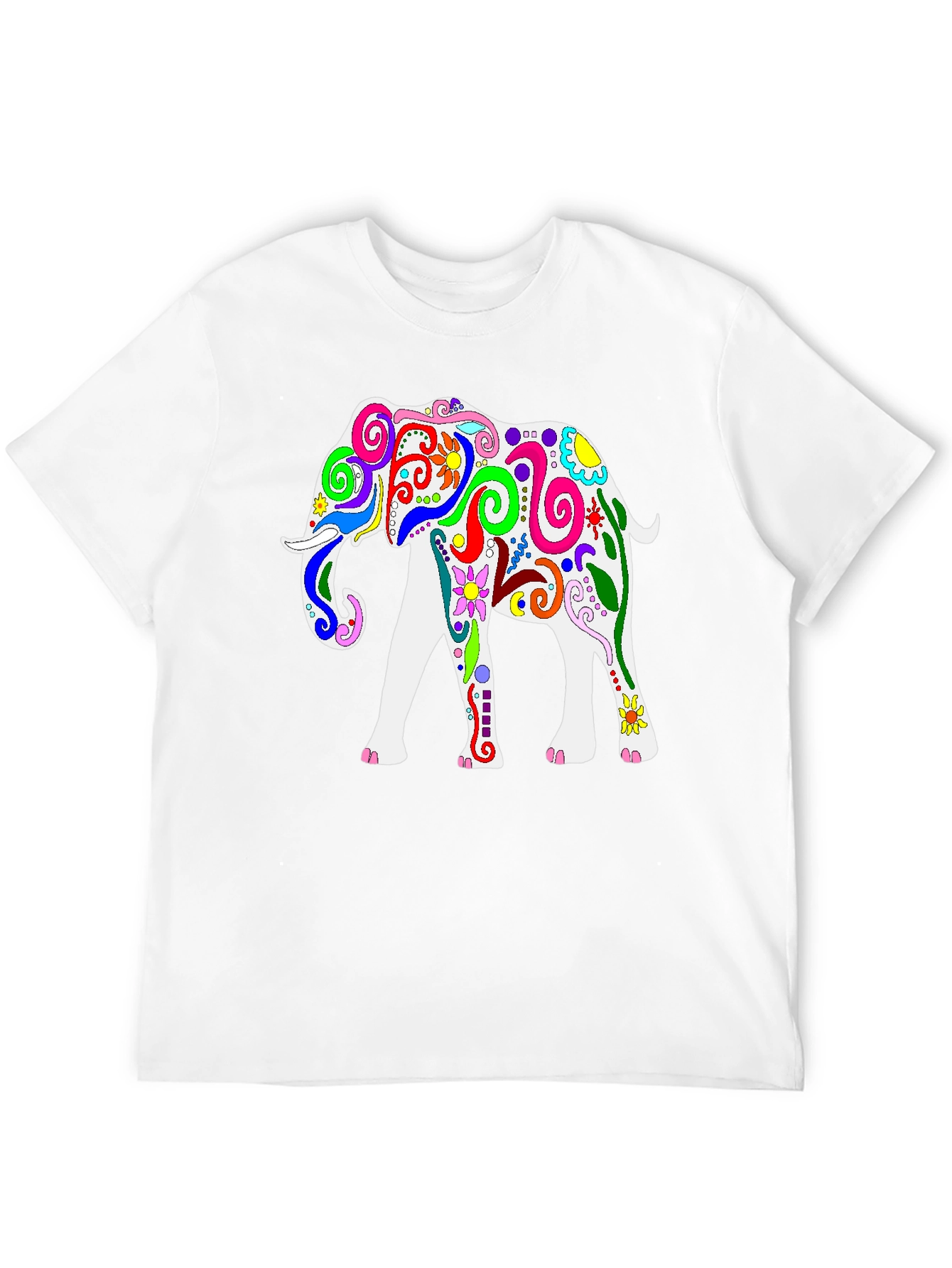 Colorful Elephant Graphic Tee