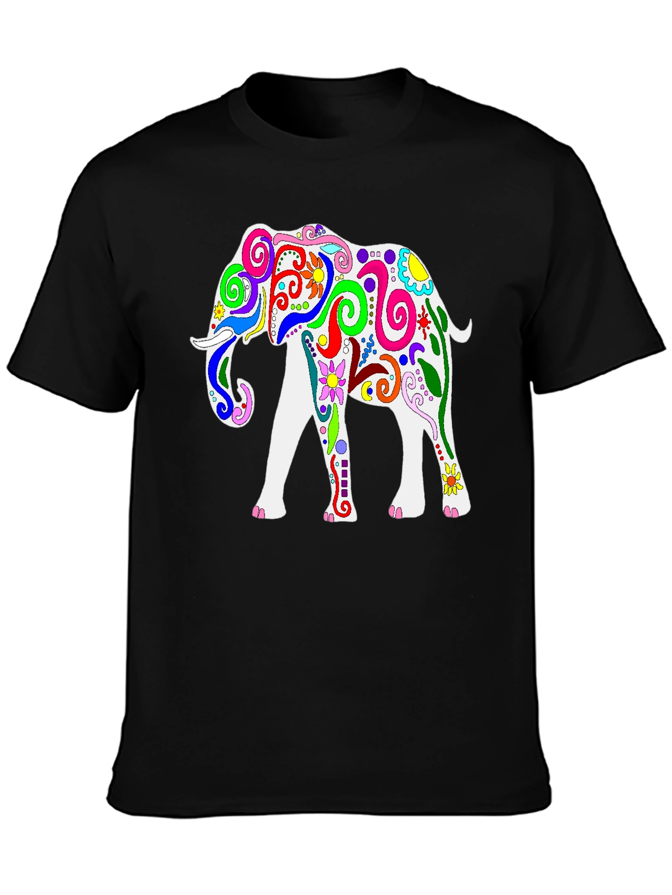 Colorful Elephant Graphic Tee