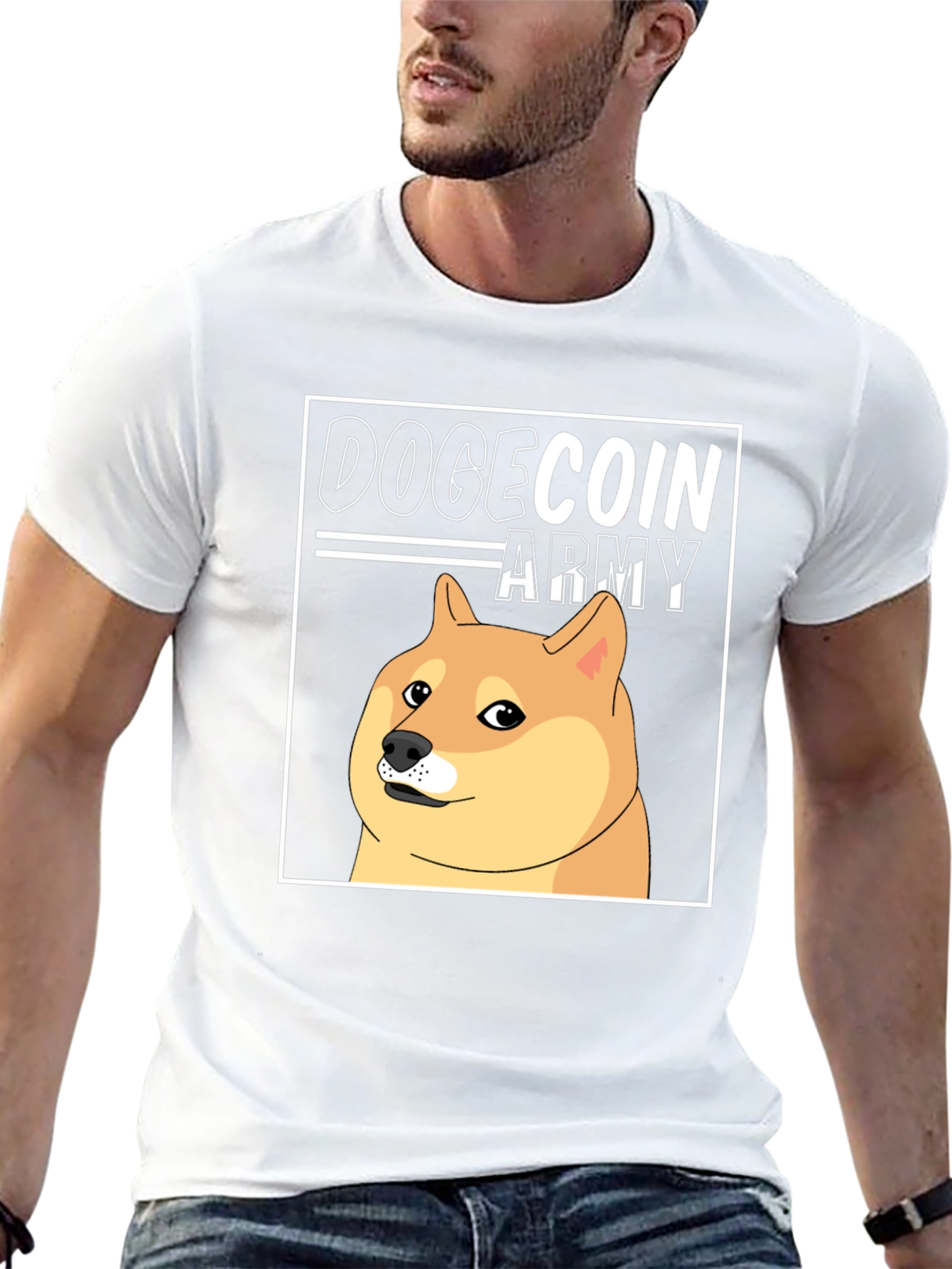 Dogecoin Army Black T-Shirt