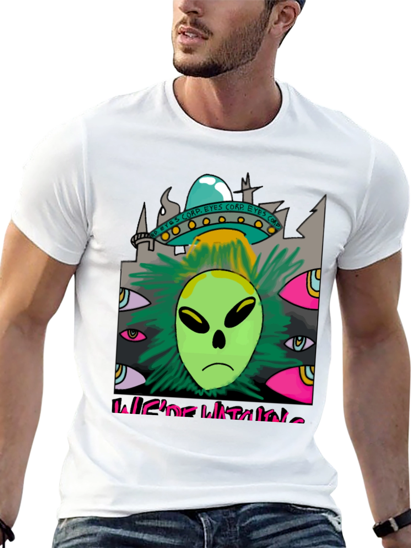 Were Watching Alien Graphic T-Shirt