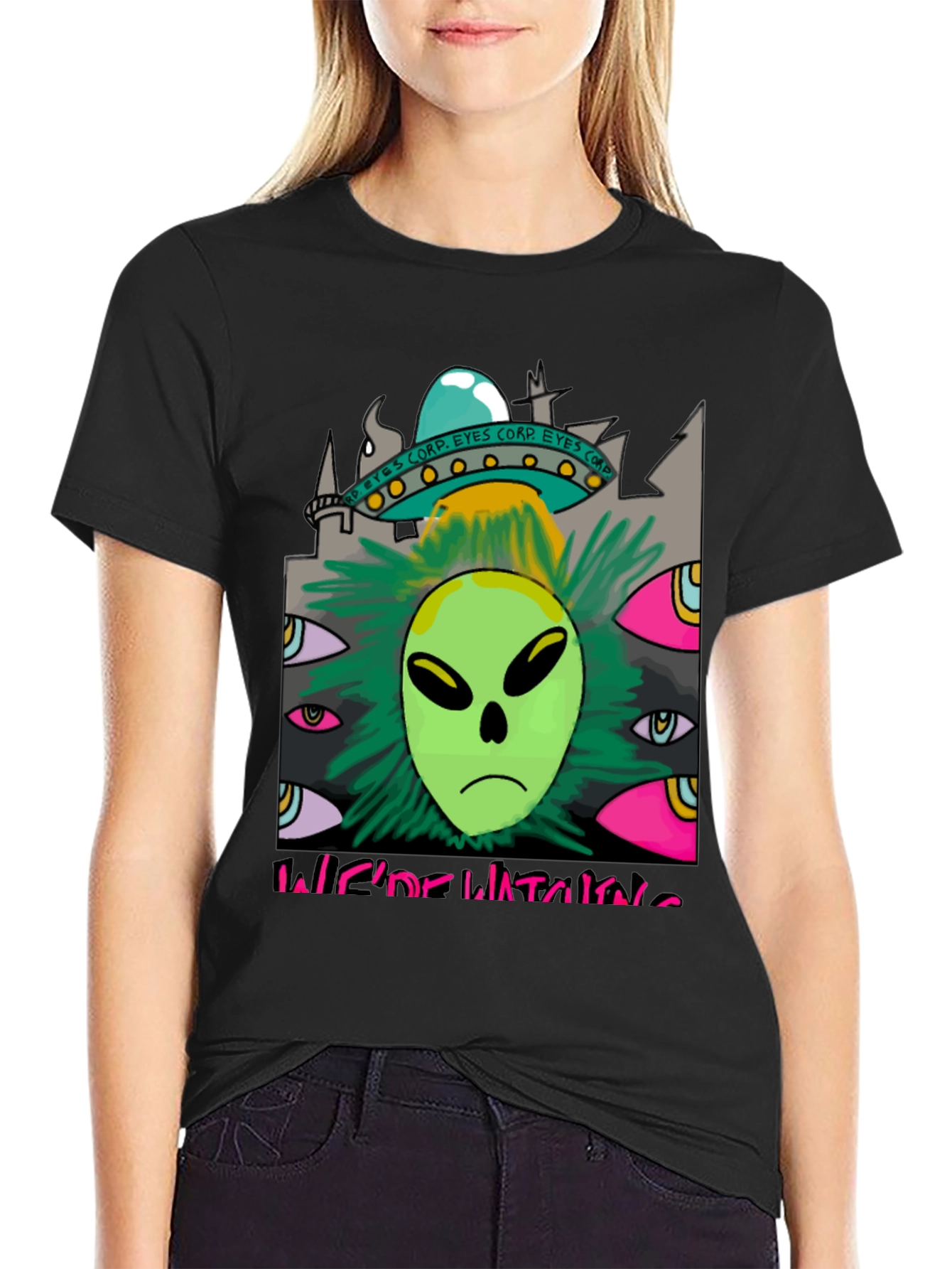 Were Watching Alien Graphic T-Shirt