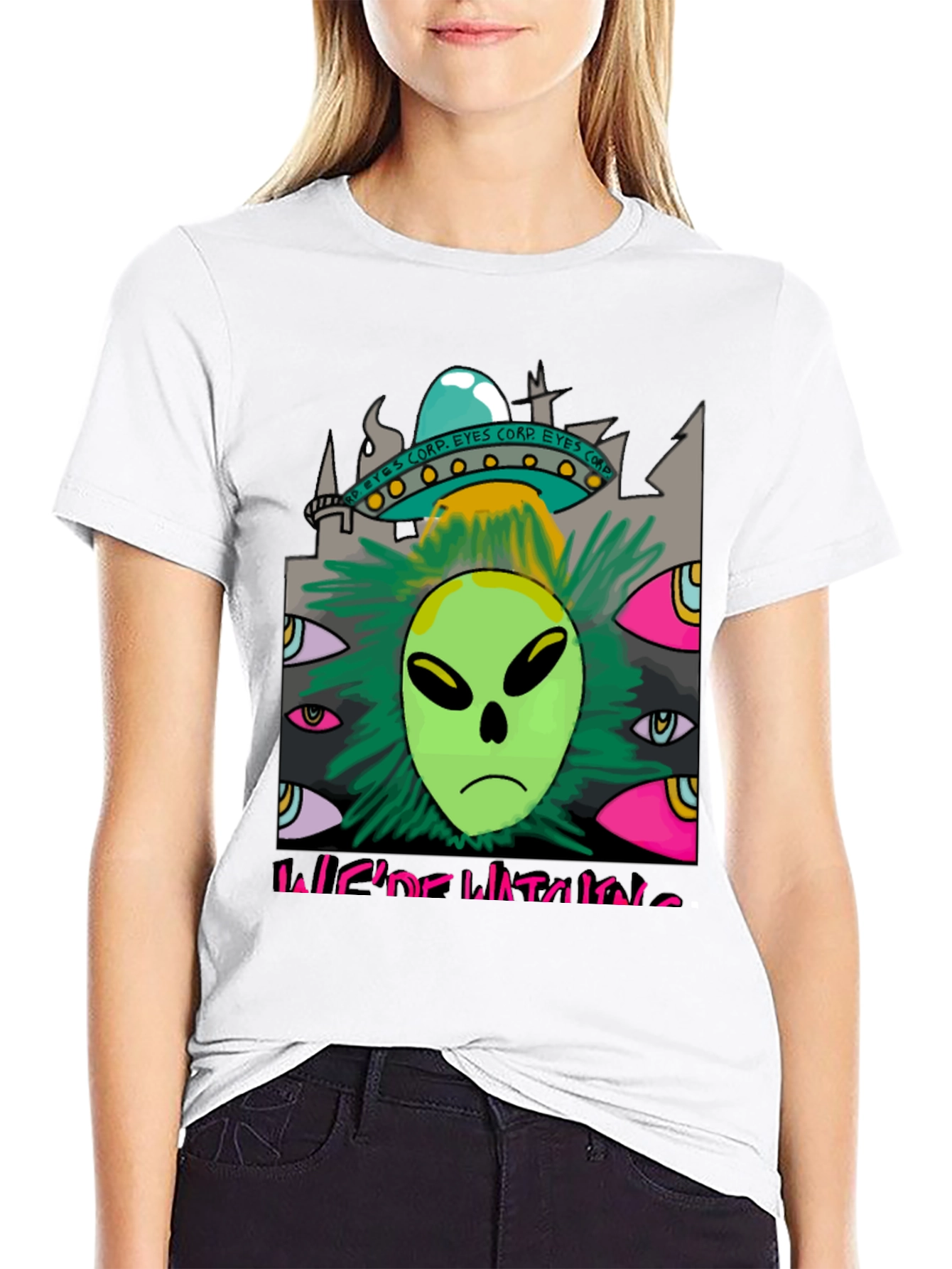 Were Watching Alien Graphic T-Shirt
