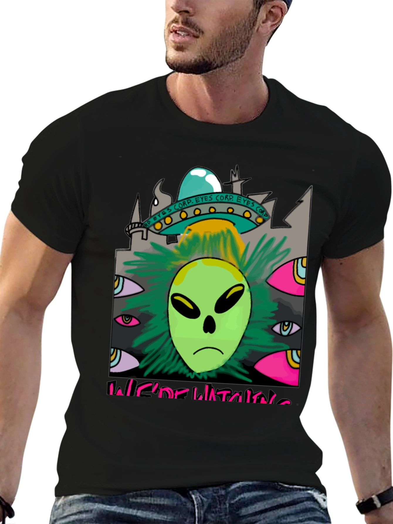 Were Watching Alien Graphic T-Shirt