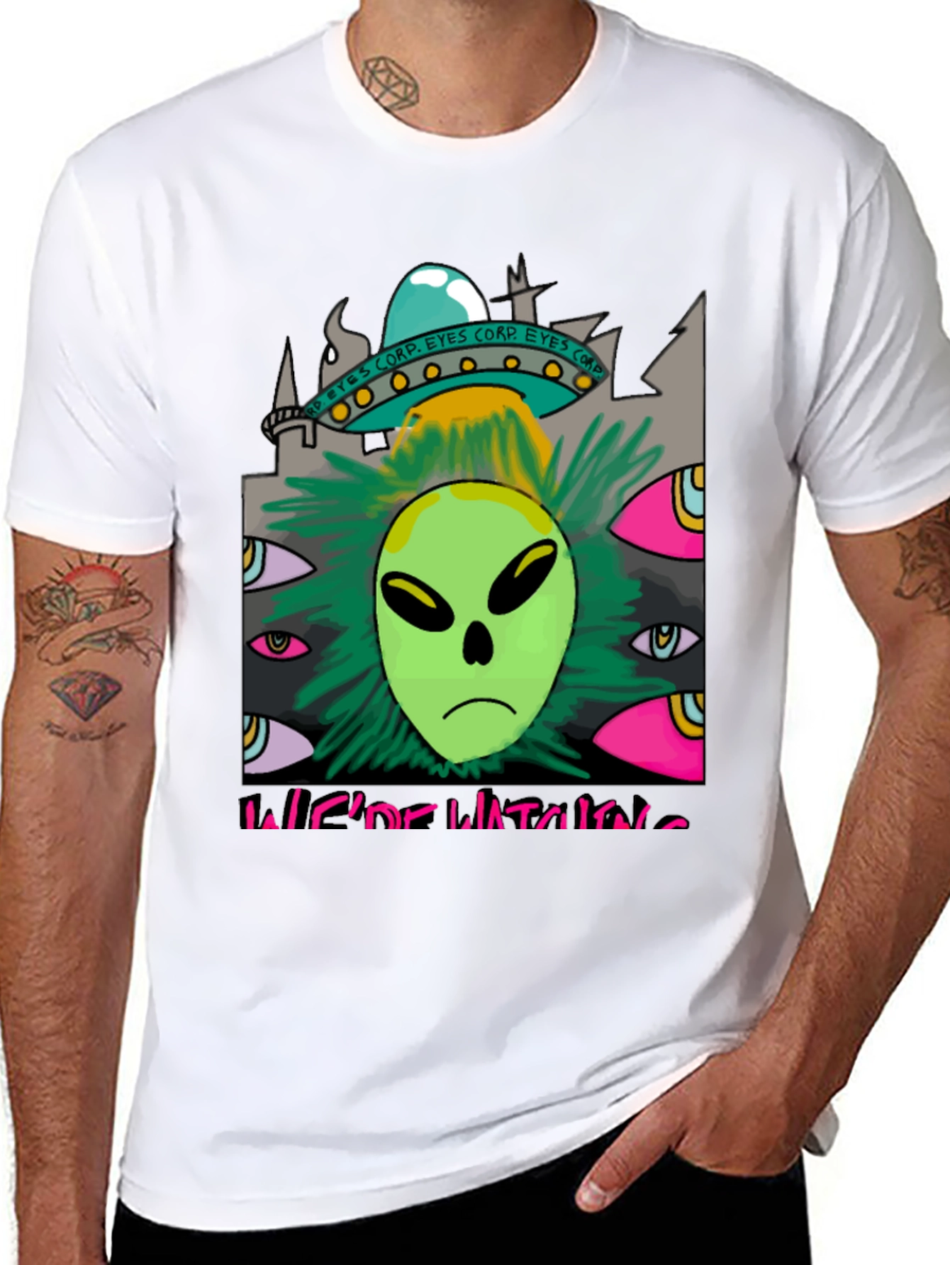 Were Watching Alien Graphic T-Shirt