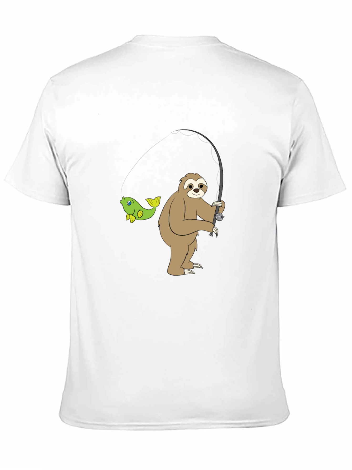Sloth Fishing T-Shirt - Funny Graphic Tee