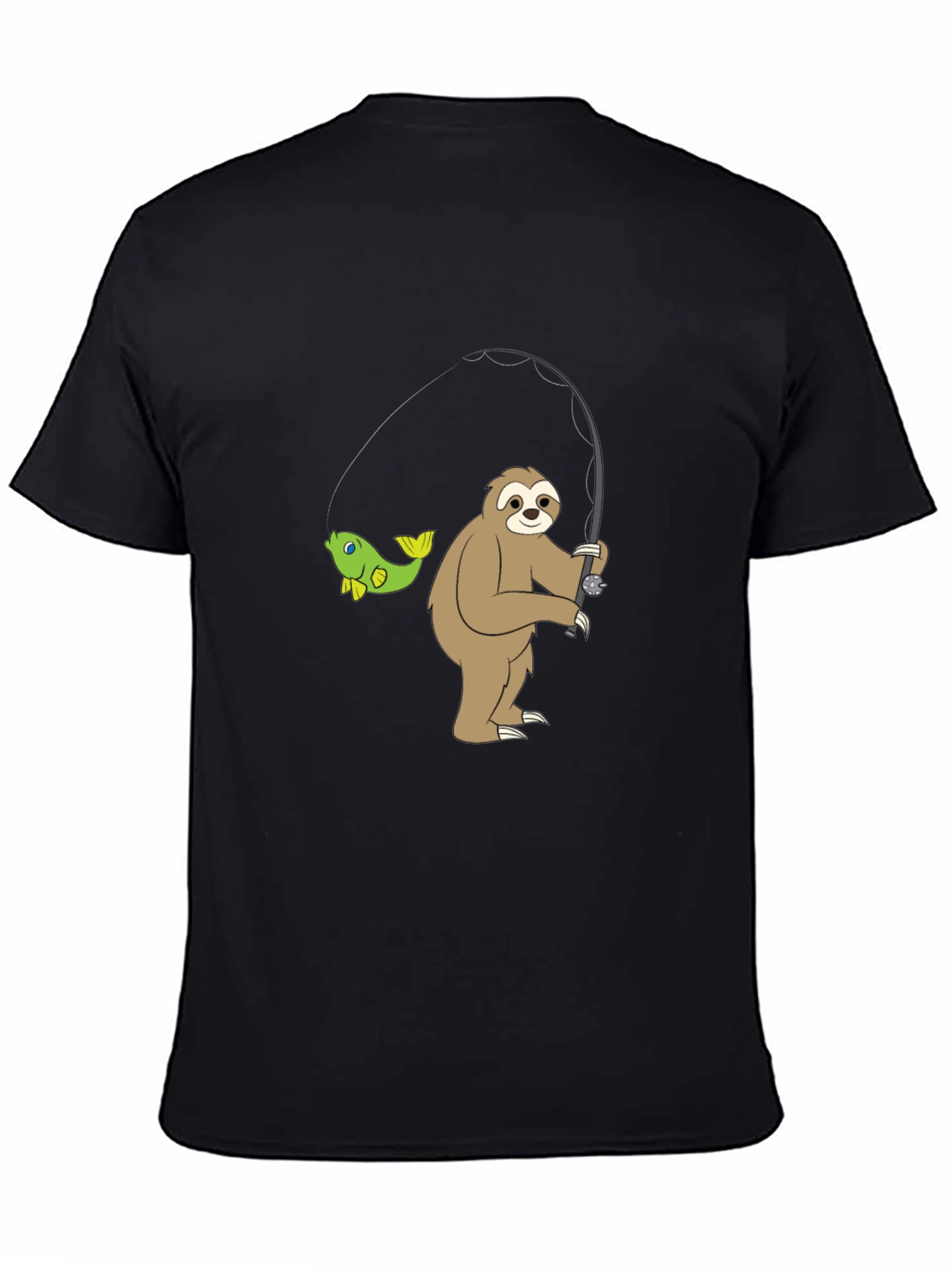 Sloth Fishing T-Shirt - Funny Graphic Tee