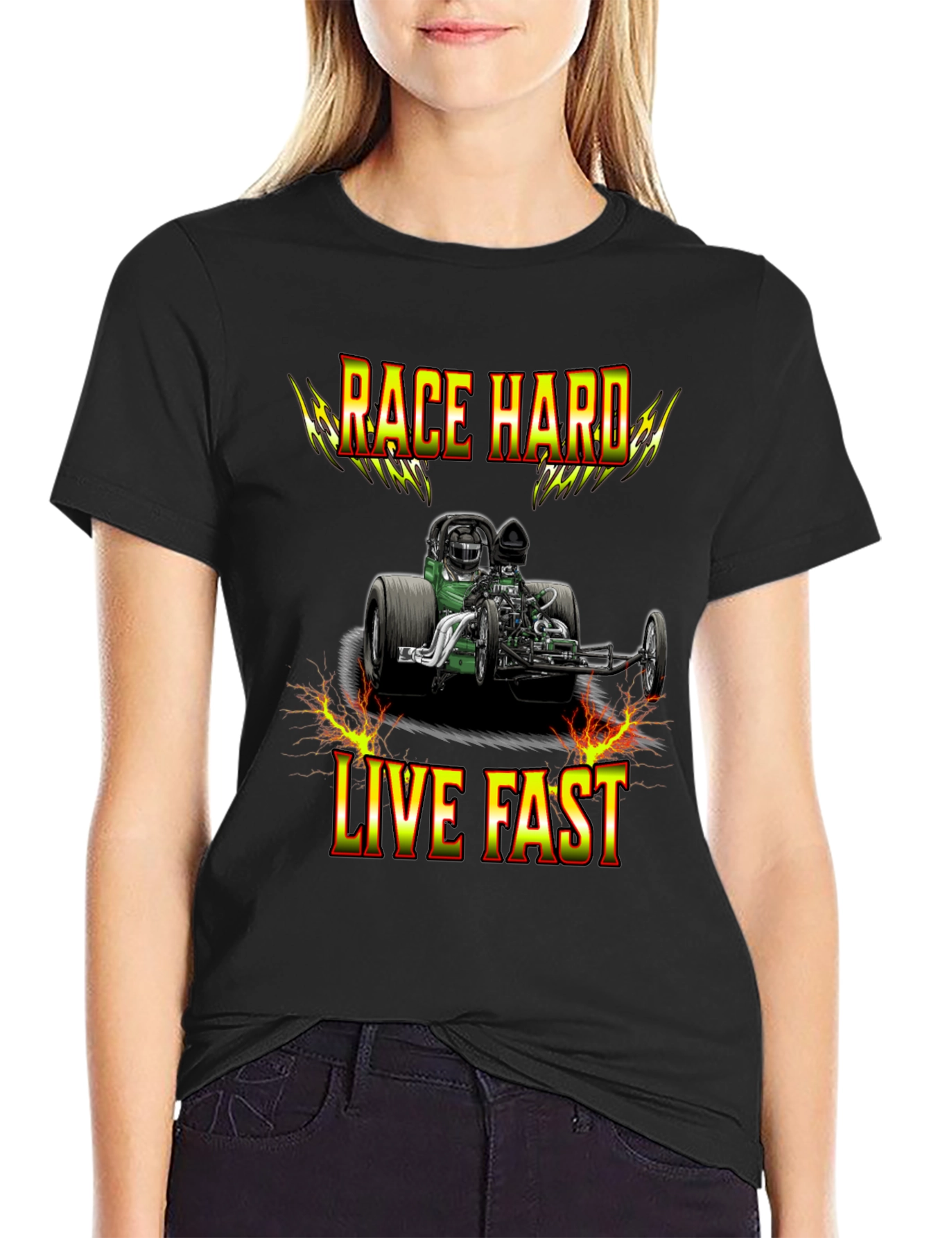 Race Hard Live Fast Graphic T-Shirt