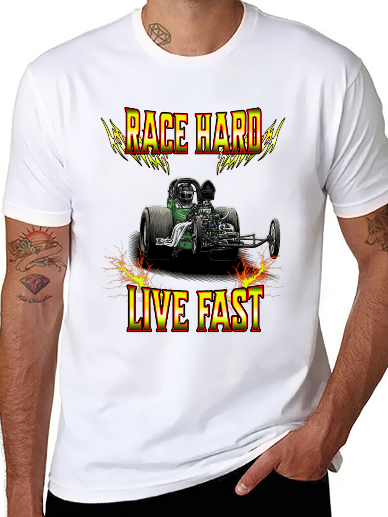 Race Hard Live Fast Graphic T-Shirt