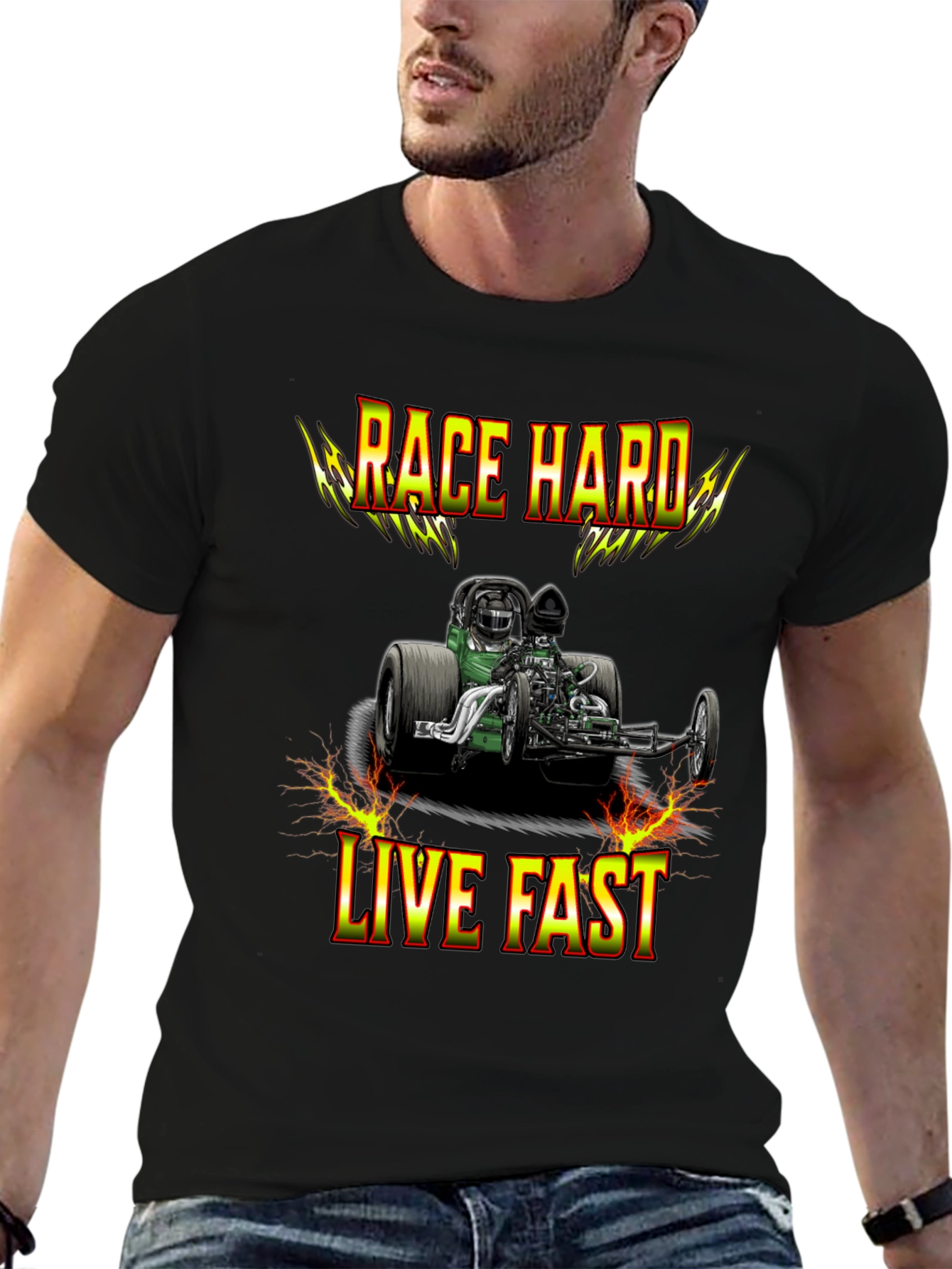 Race Hard Live Fast Graphic T-Shirt