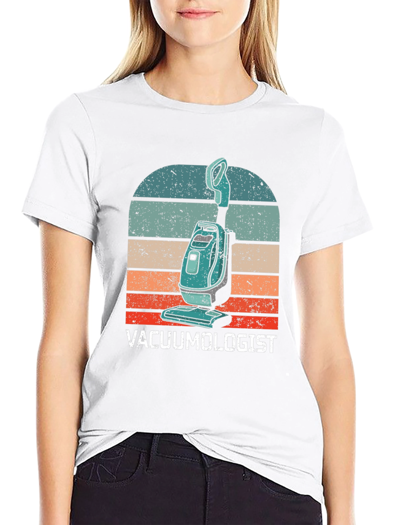 Vacuumologist Retro Graphic T-Shirt - Cleaning Humor