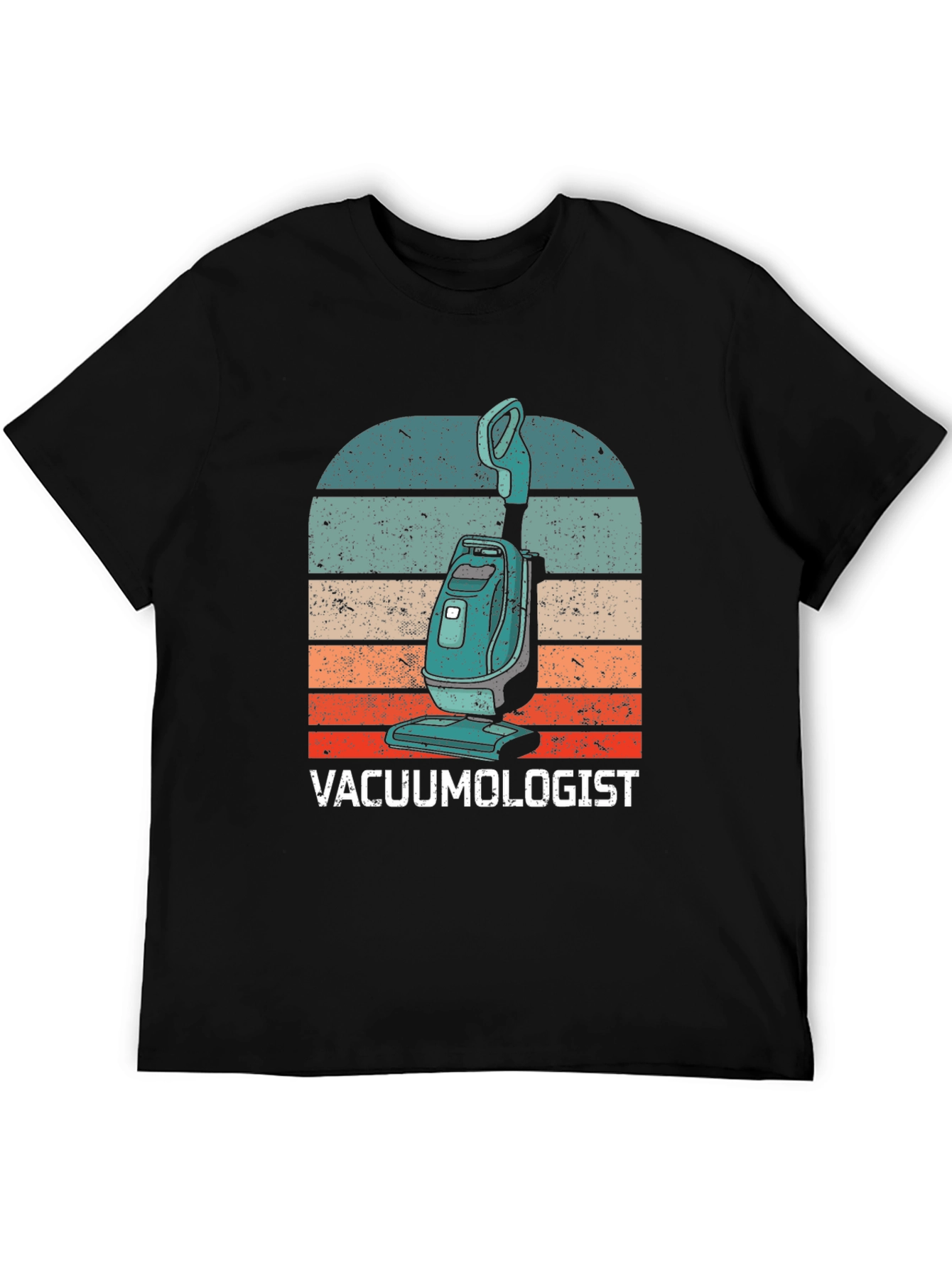 Vacuumologist Retro Graphic T-Shirt - Cleaning Humor
