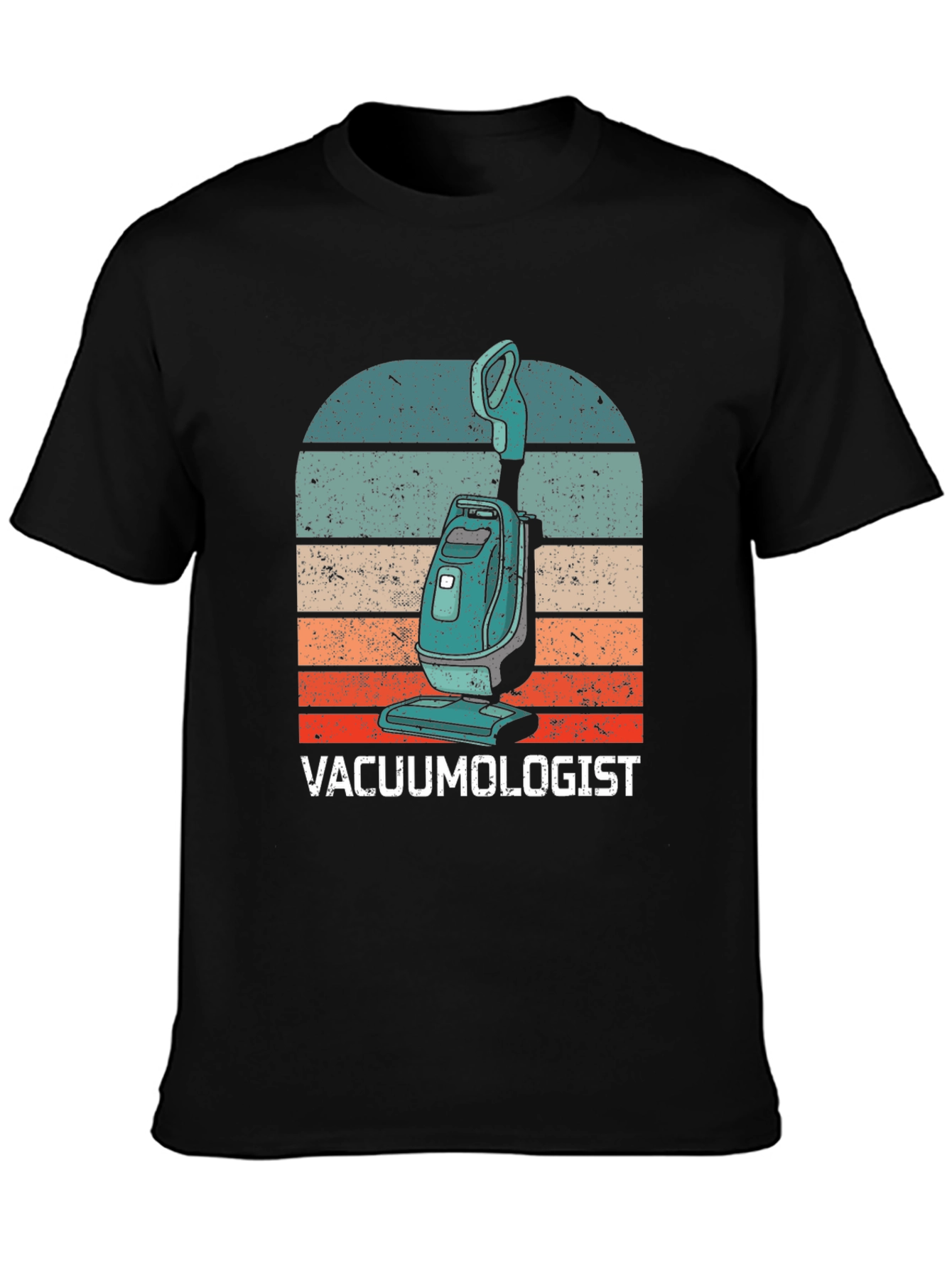 Vacuumologist Retro Graphic T-Shirt - Cleaning Humor