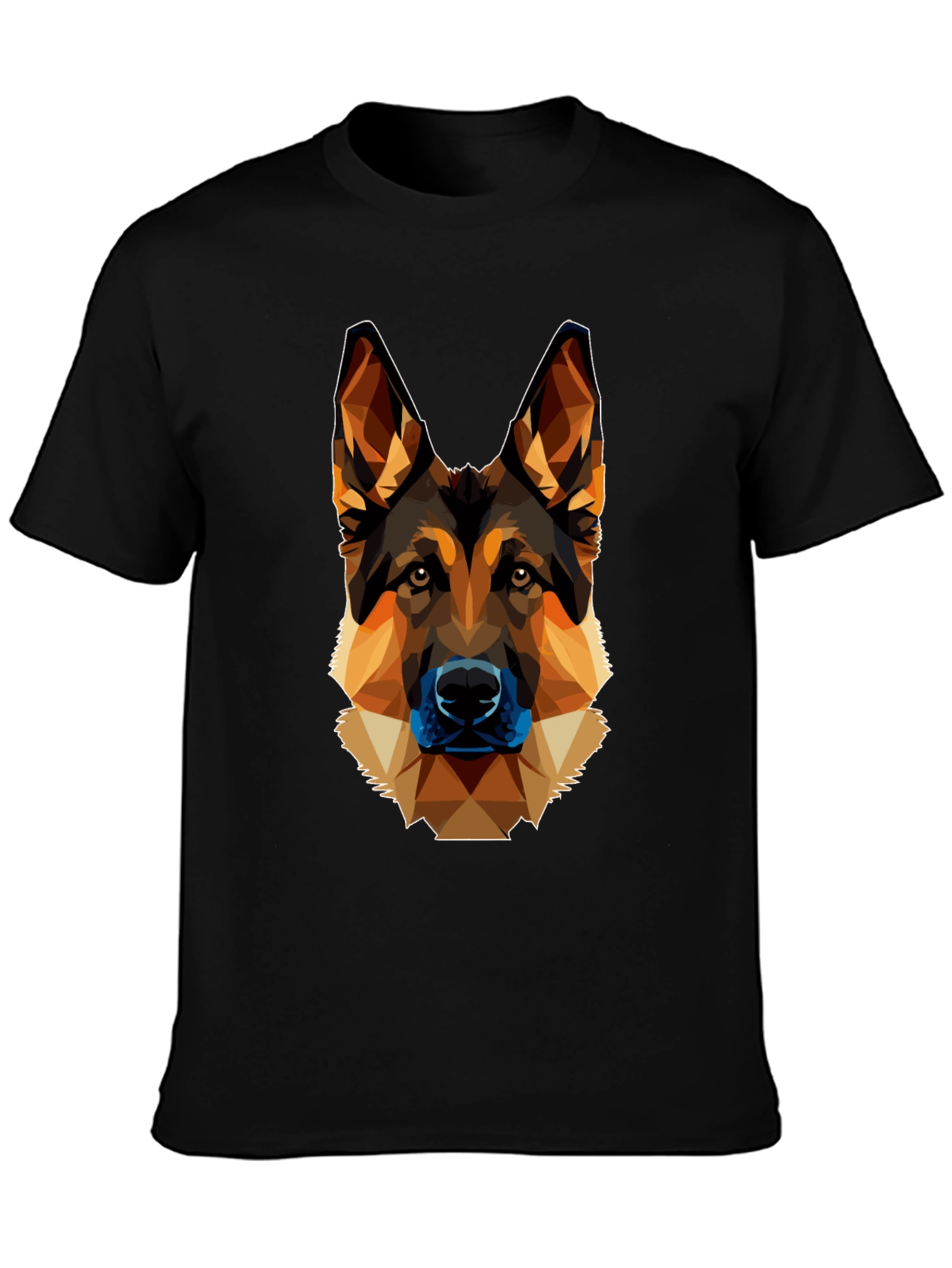 Geometric German Shepherd Graphic Tee