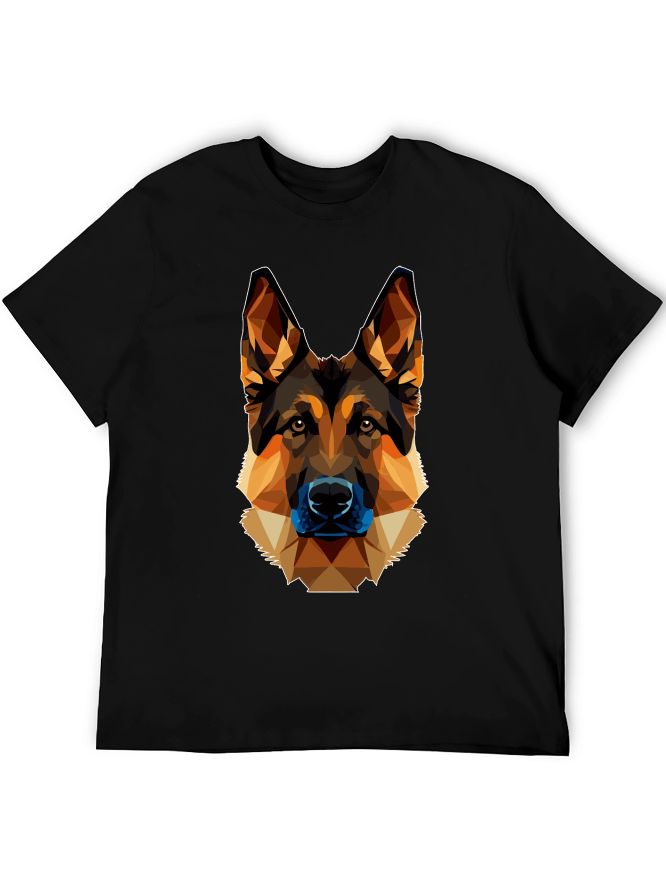 Geometric German Shepherd Graphic Tee