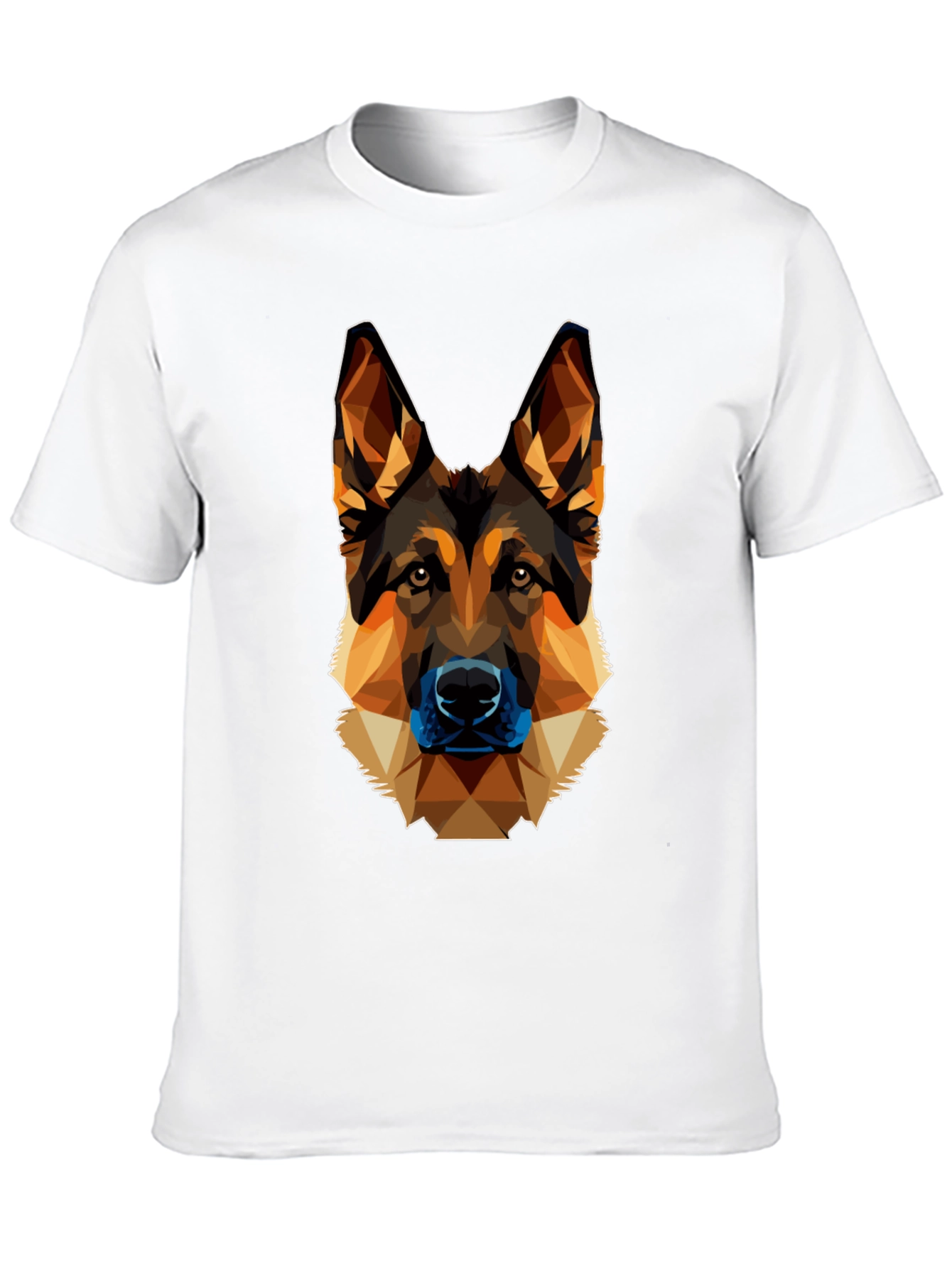 Geometric German Shepherd Graphic Tee